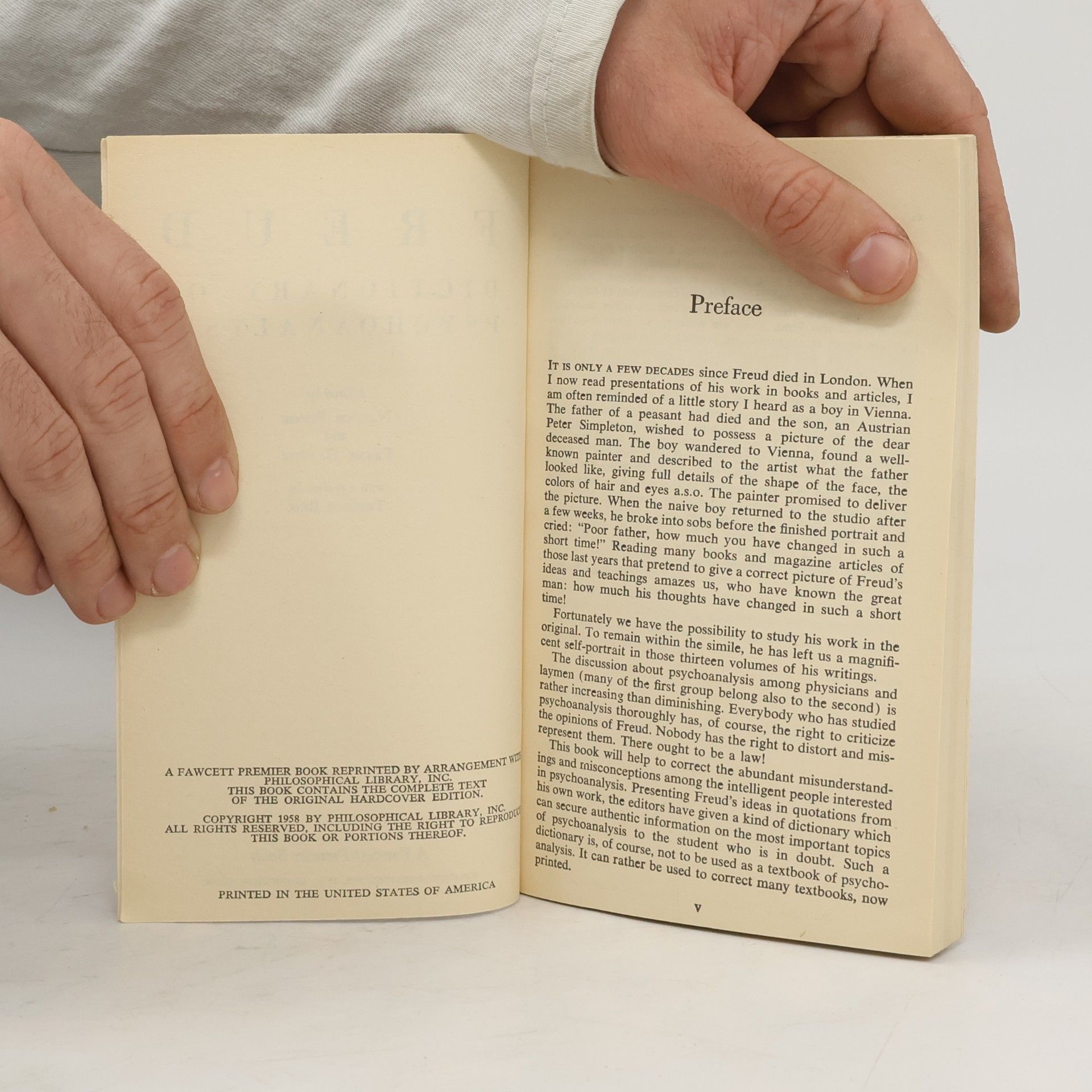Sigmund Freud DICTIONARY OF PSYCHOANALYSIS