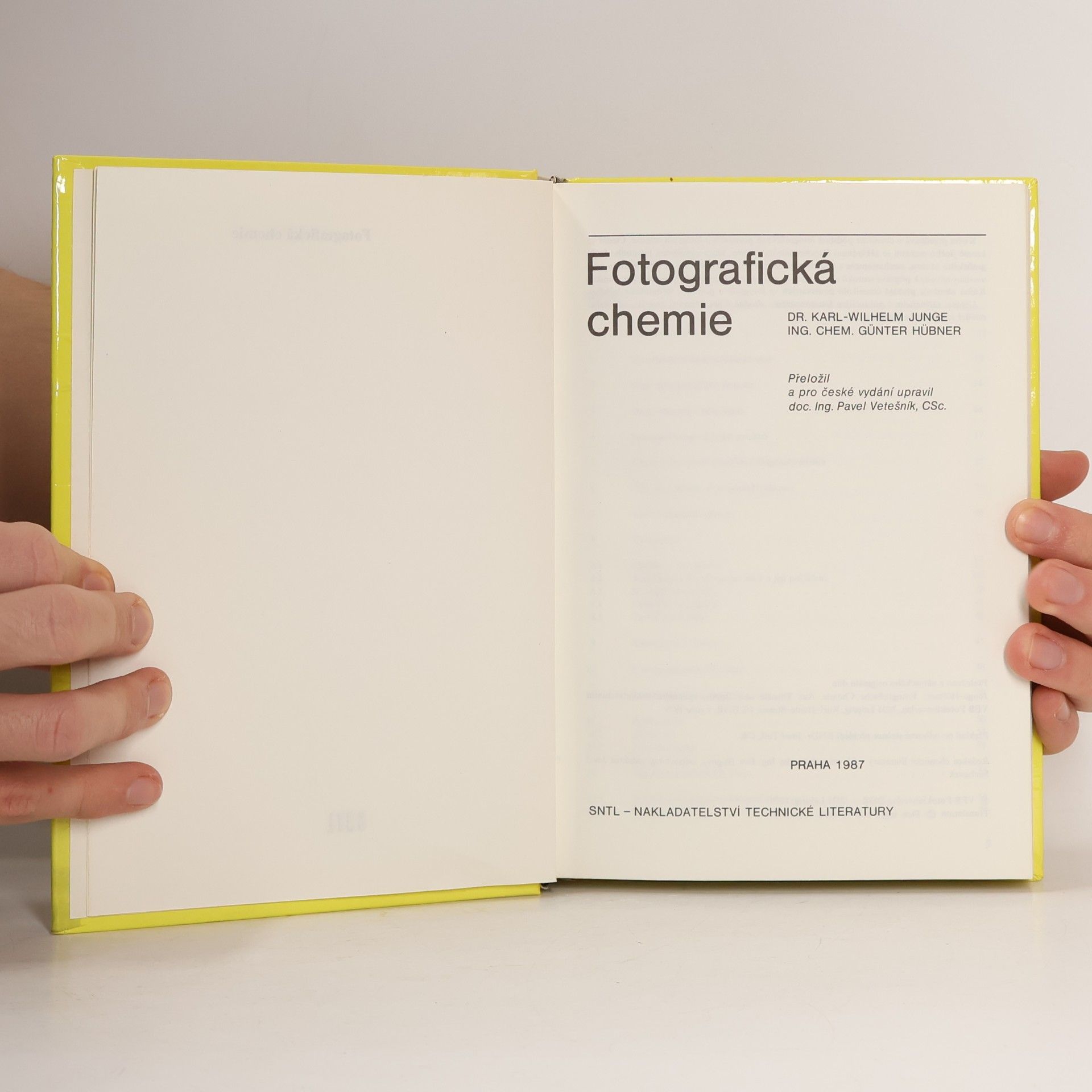 KarlWilhelm Jung Fotografická chemie