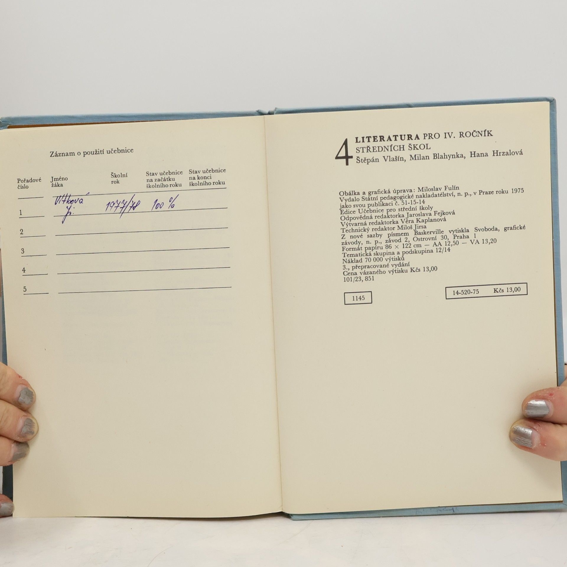 Štěpán Vlašín Literatura pro IV. ročník středních škol 4
