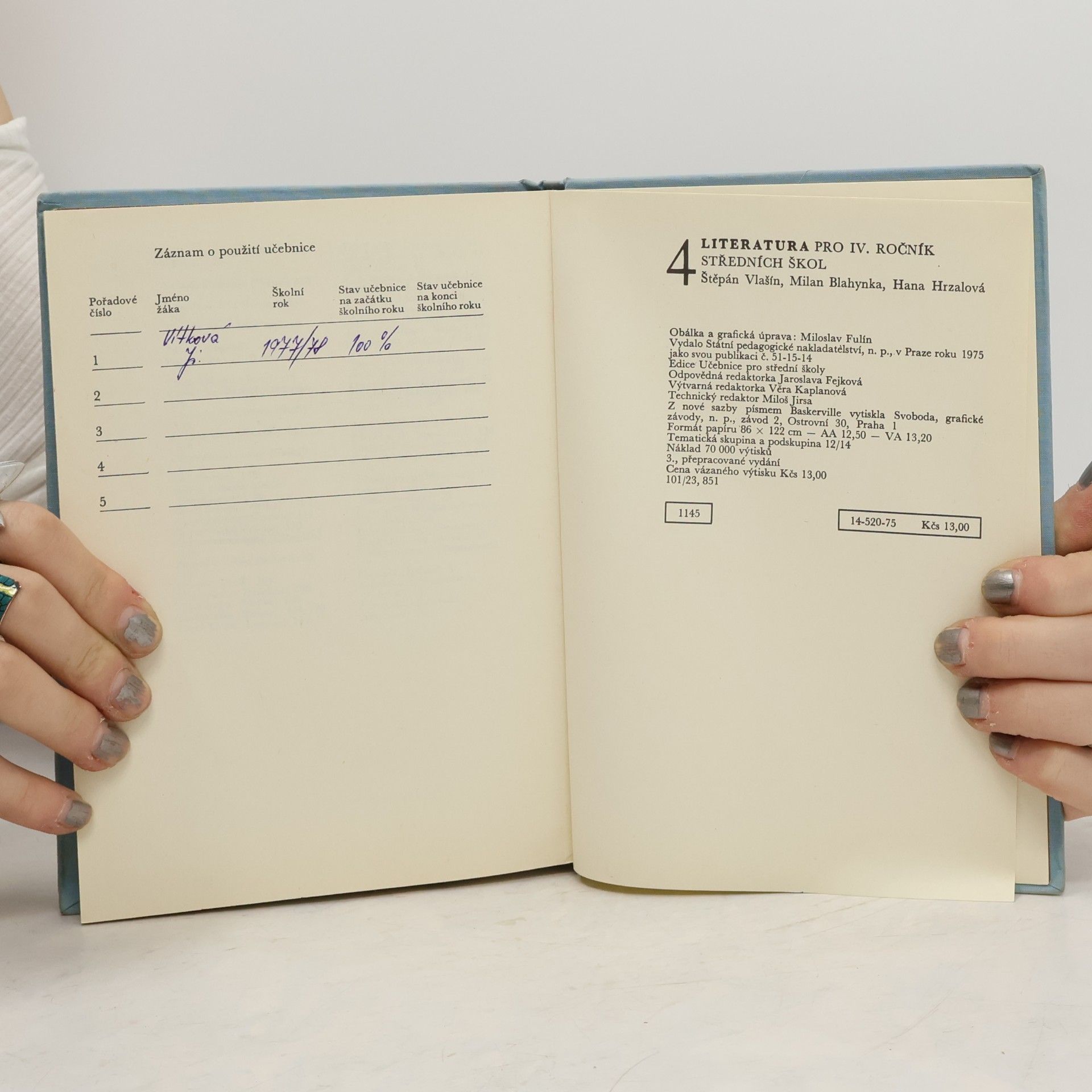 Štěpán Vlašín Literatura pro IV. ročník středních škol 4