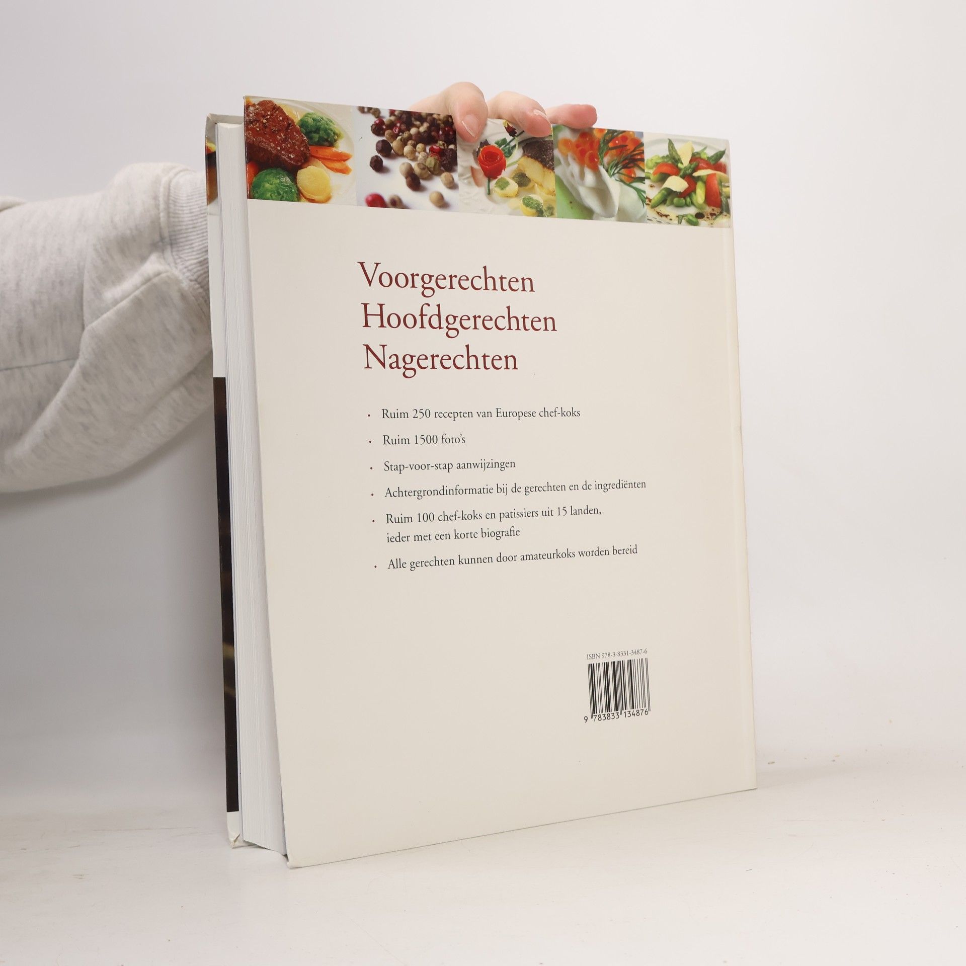 Fabien Bellahsen Europa's chef-kos presenteren voorgerechten, hoofdgerechten, nagerechten