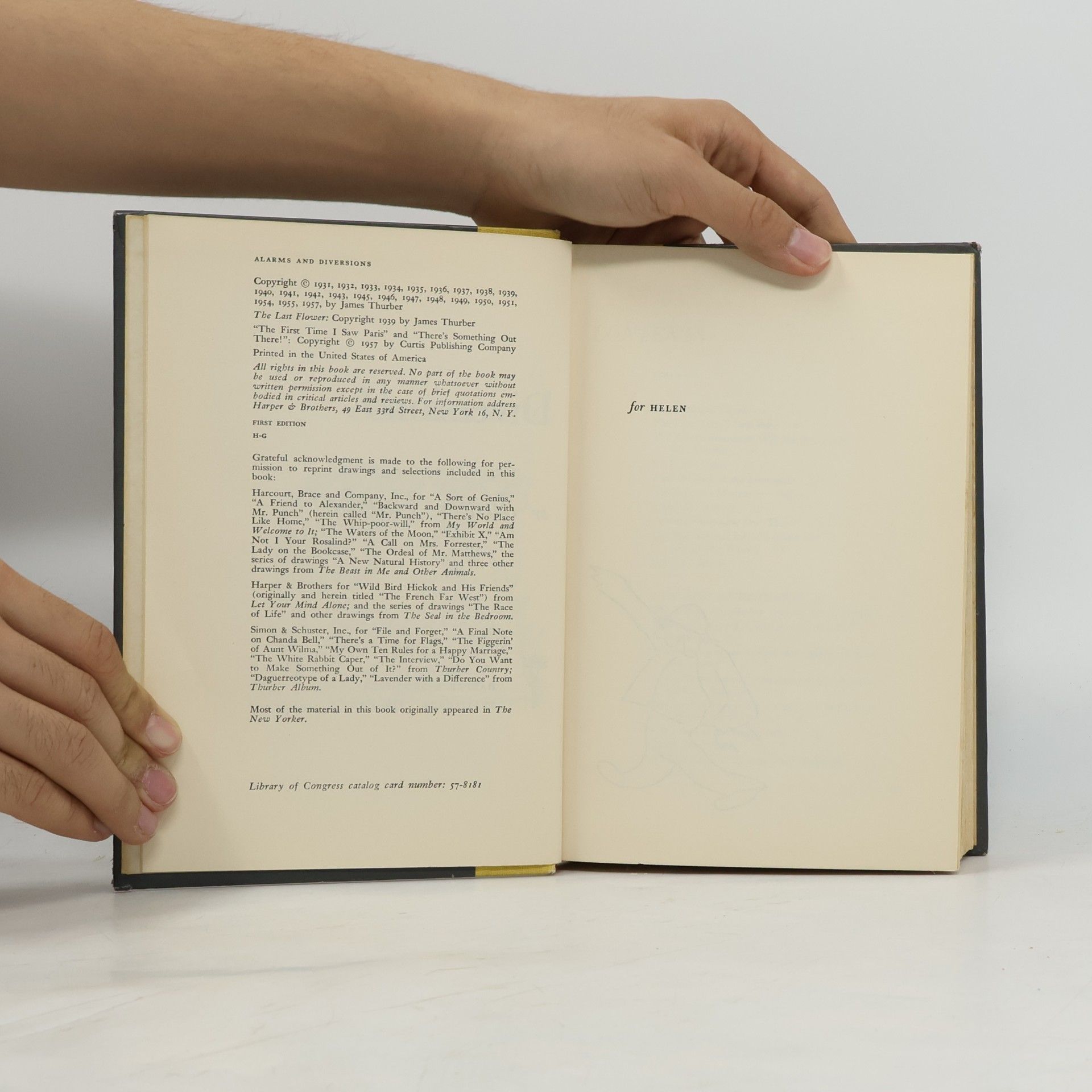 James Thurber Alarms and Diversions