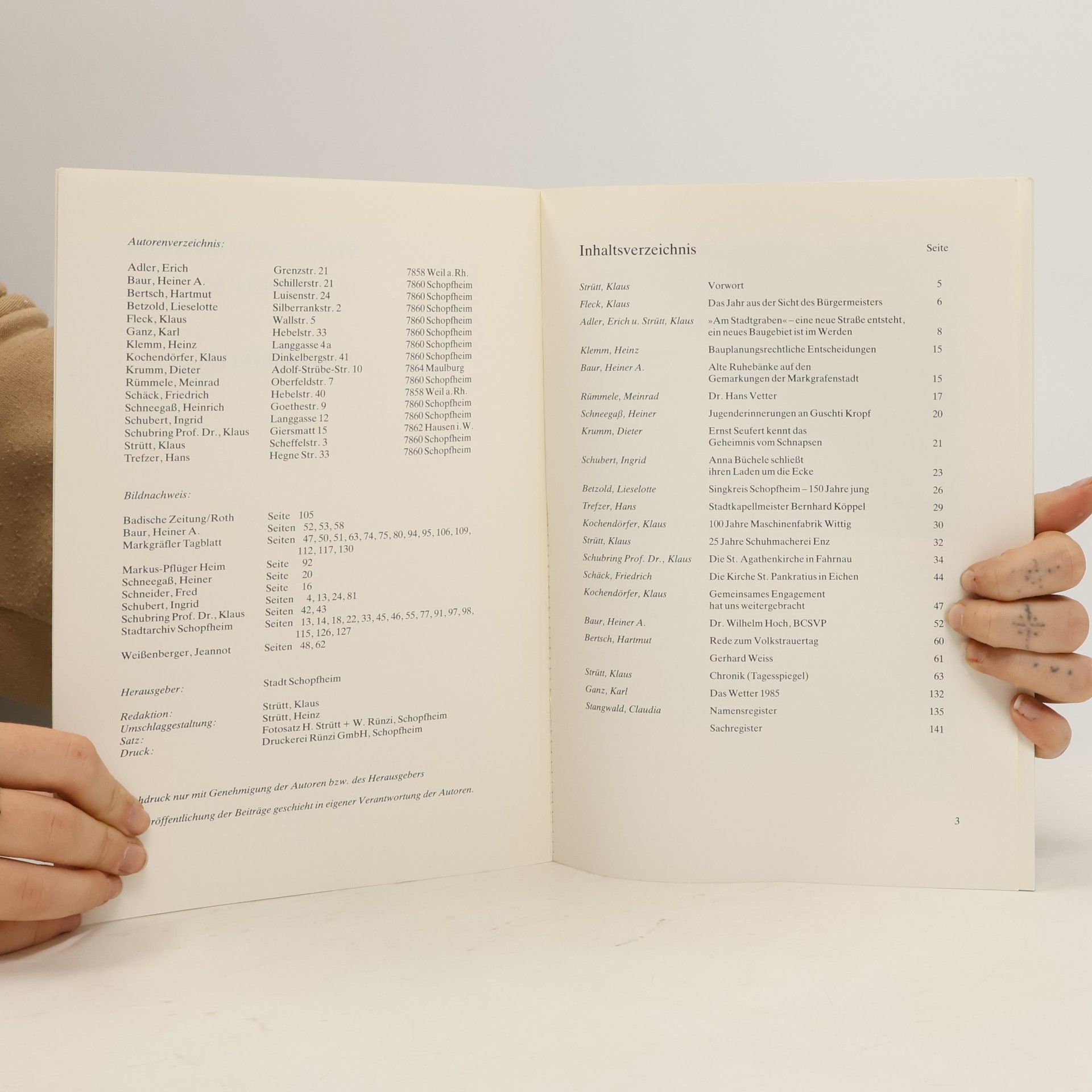 Autorenkollektiv Jahrbuch '85