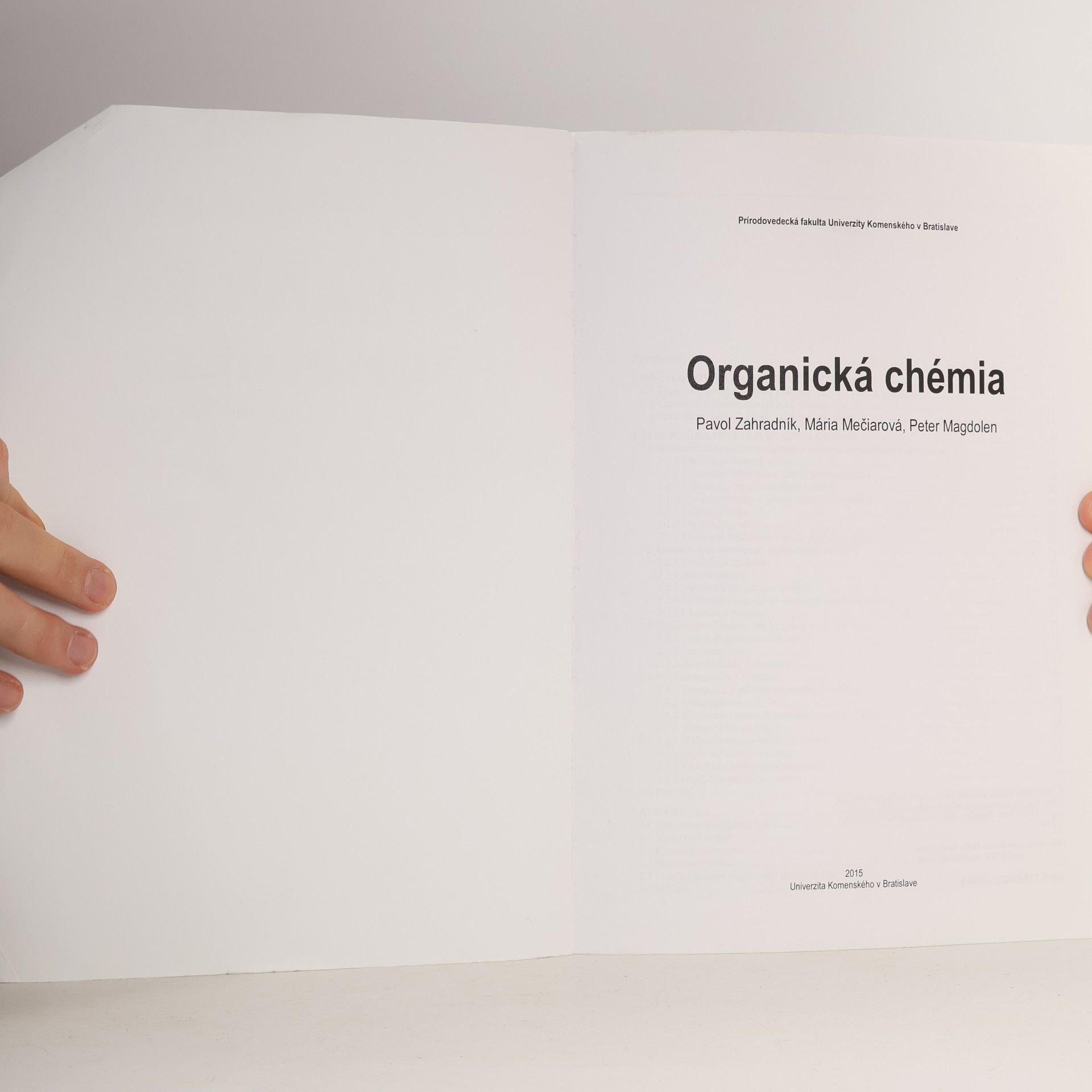 Various authors Organická chémia
