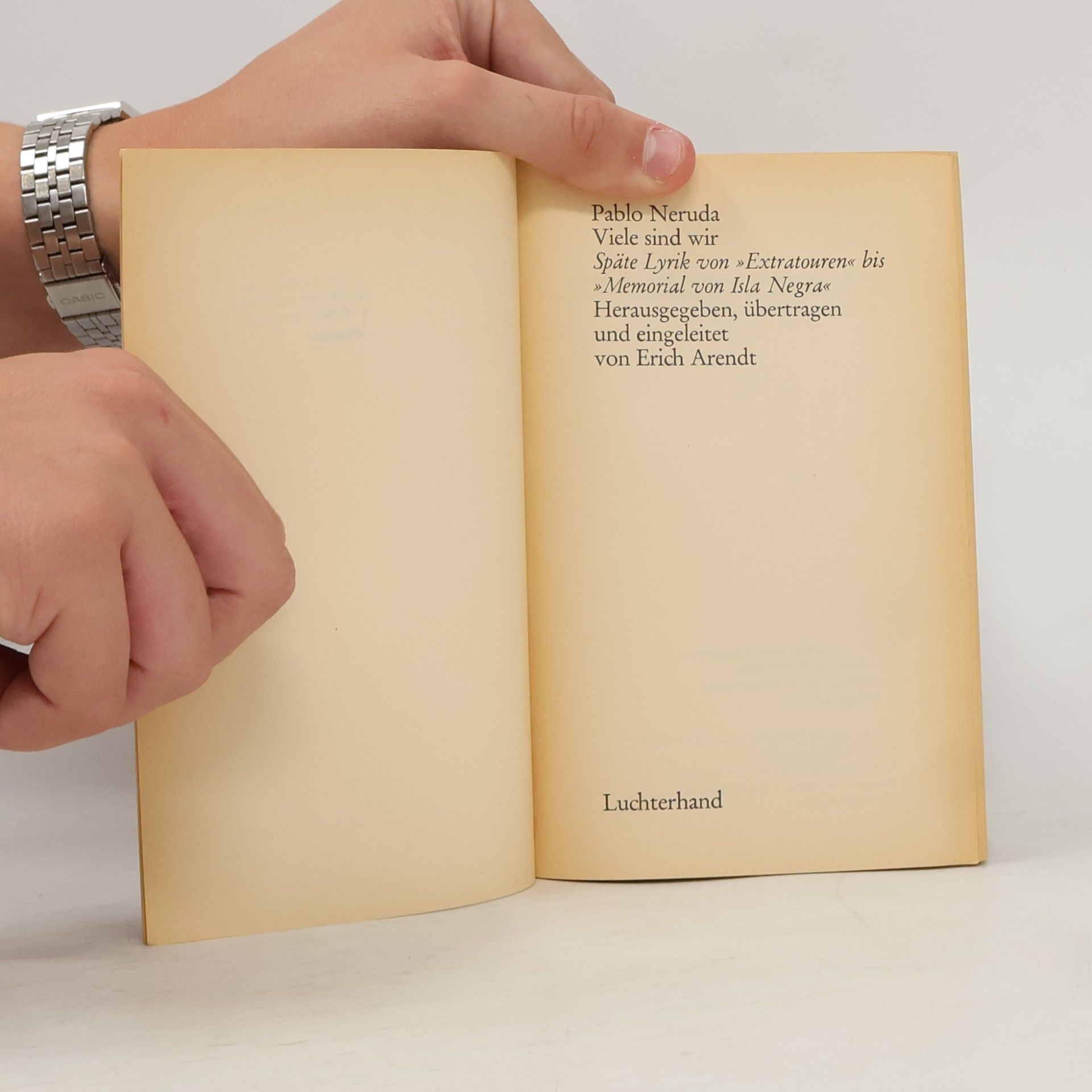 Pablo Neruda Viele sind wir