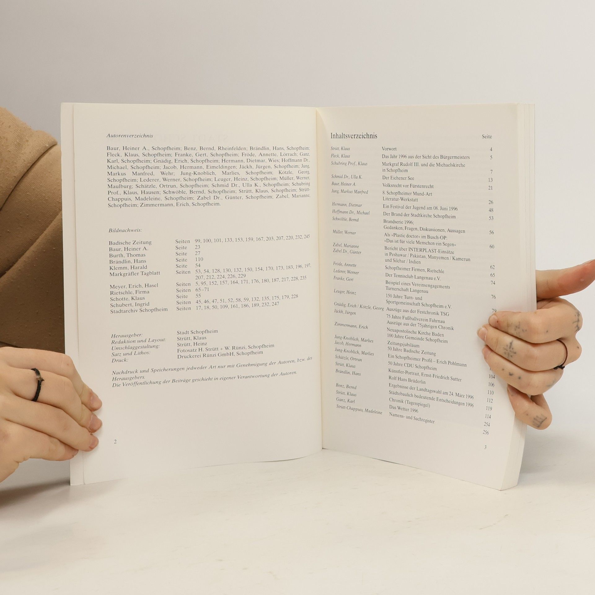 Autorenkollektiv Jahrbuch '96. Stadt Schopfheim