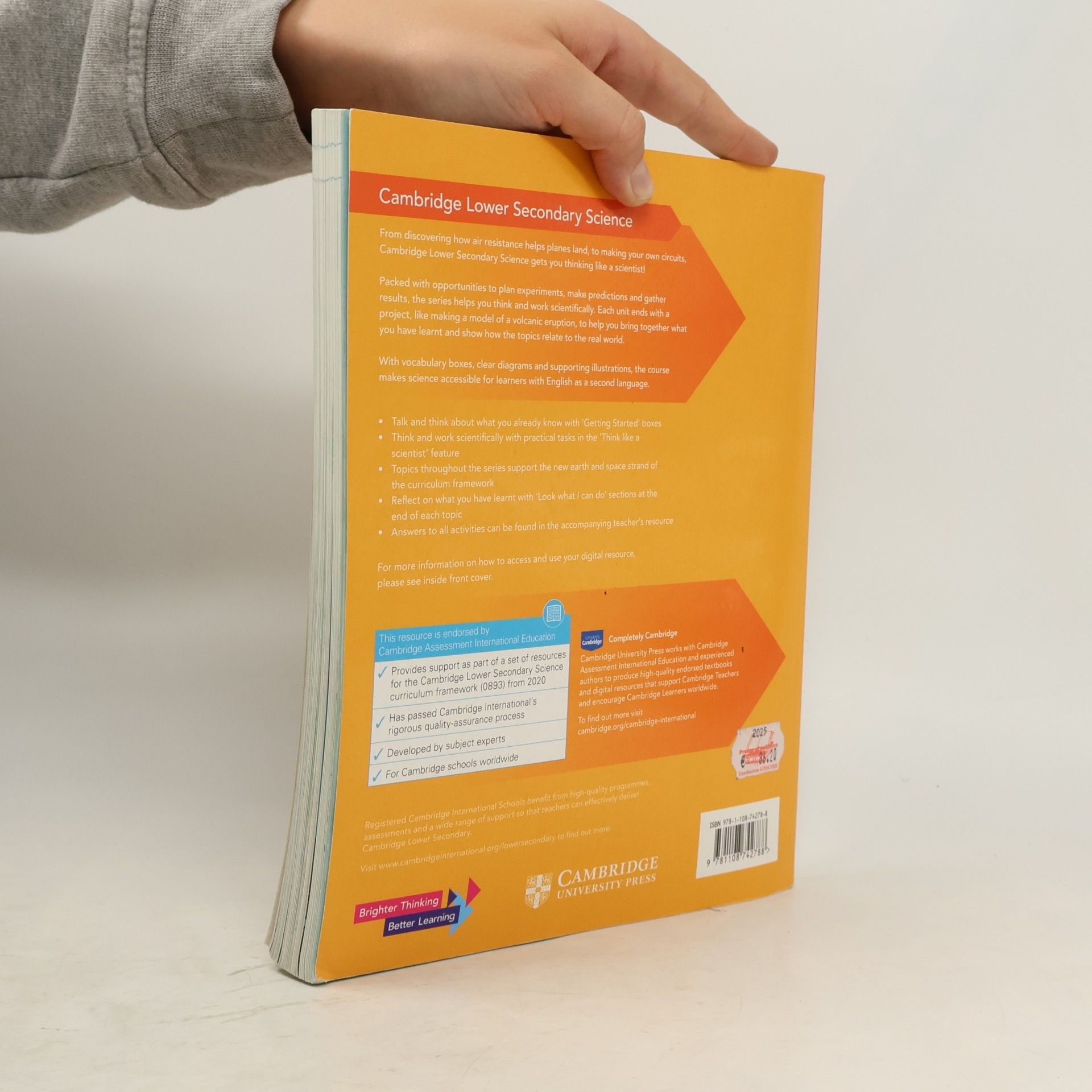 Mary Jones Cambridge Lower Secondary Science Learner's Book 7 With Digital Access (1 Year), Second Edition