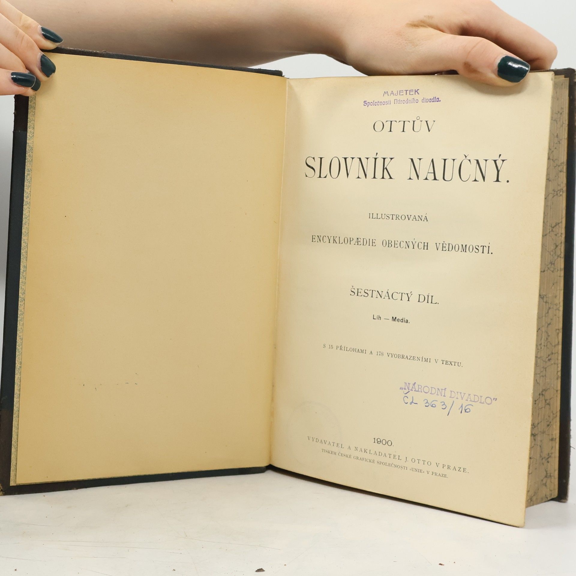 Various authors Ottův naučný slovník XVI. Líh-Media
