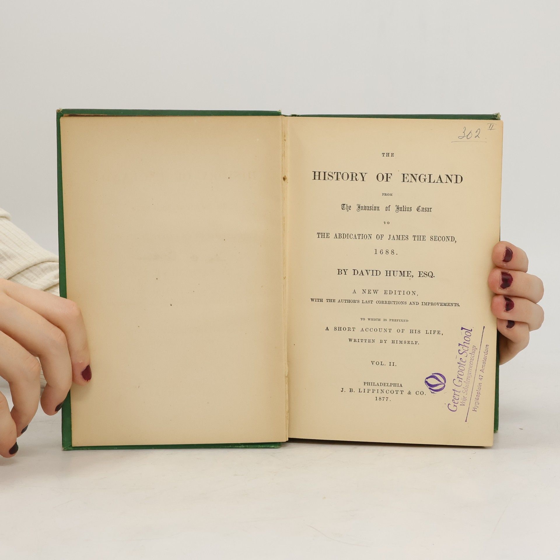 David Hume Hume's History of England