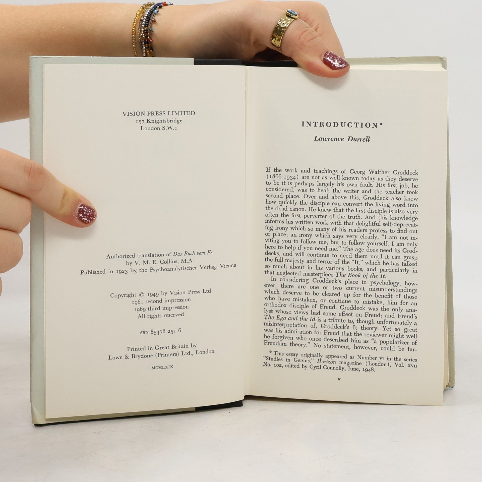 Georg Groddeck The Book of the It