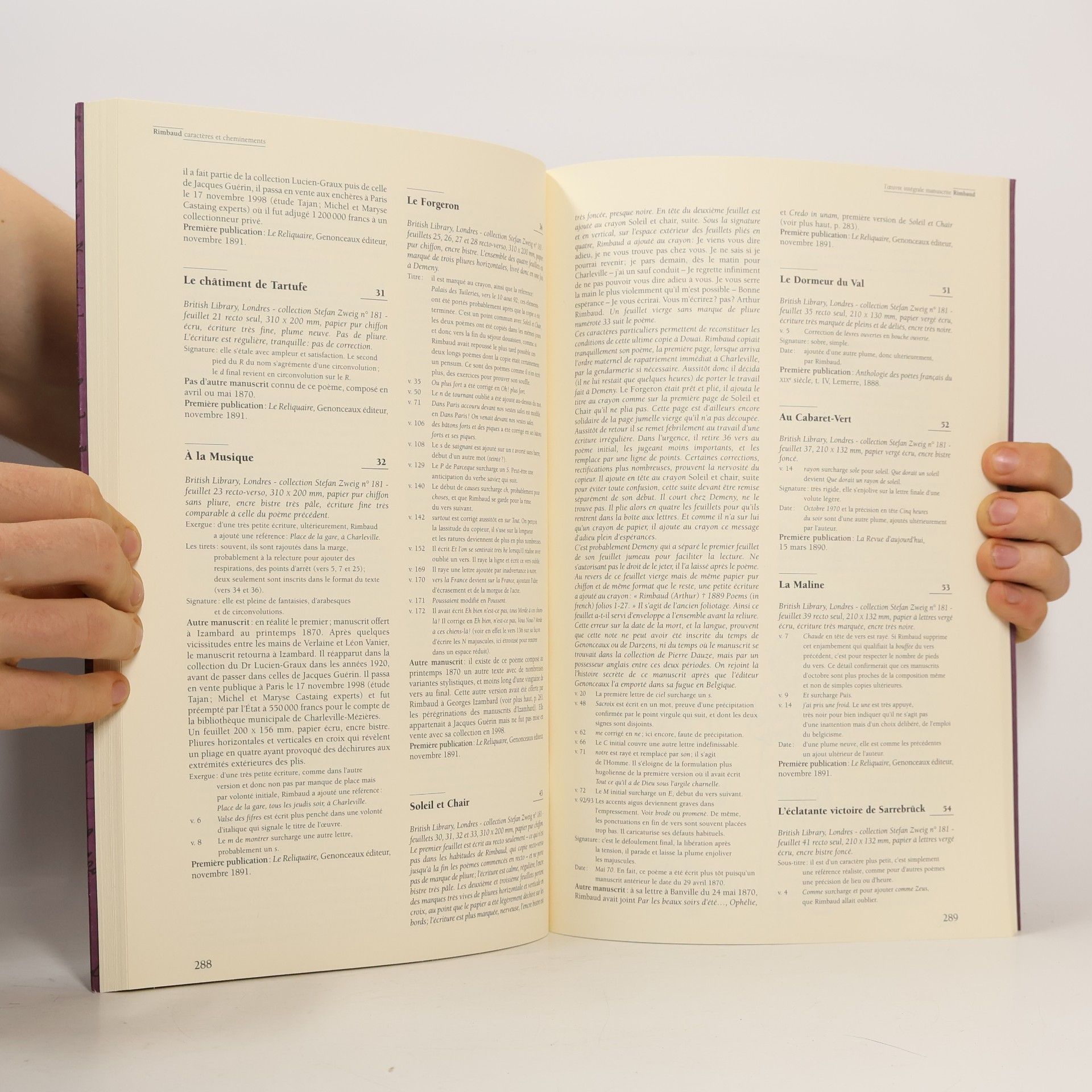 Claude Jeancolas Rimbaud, l'oeuvre intégrale manuscrite