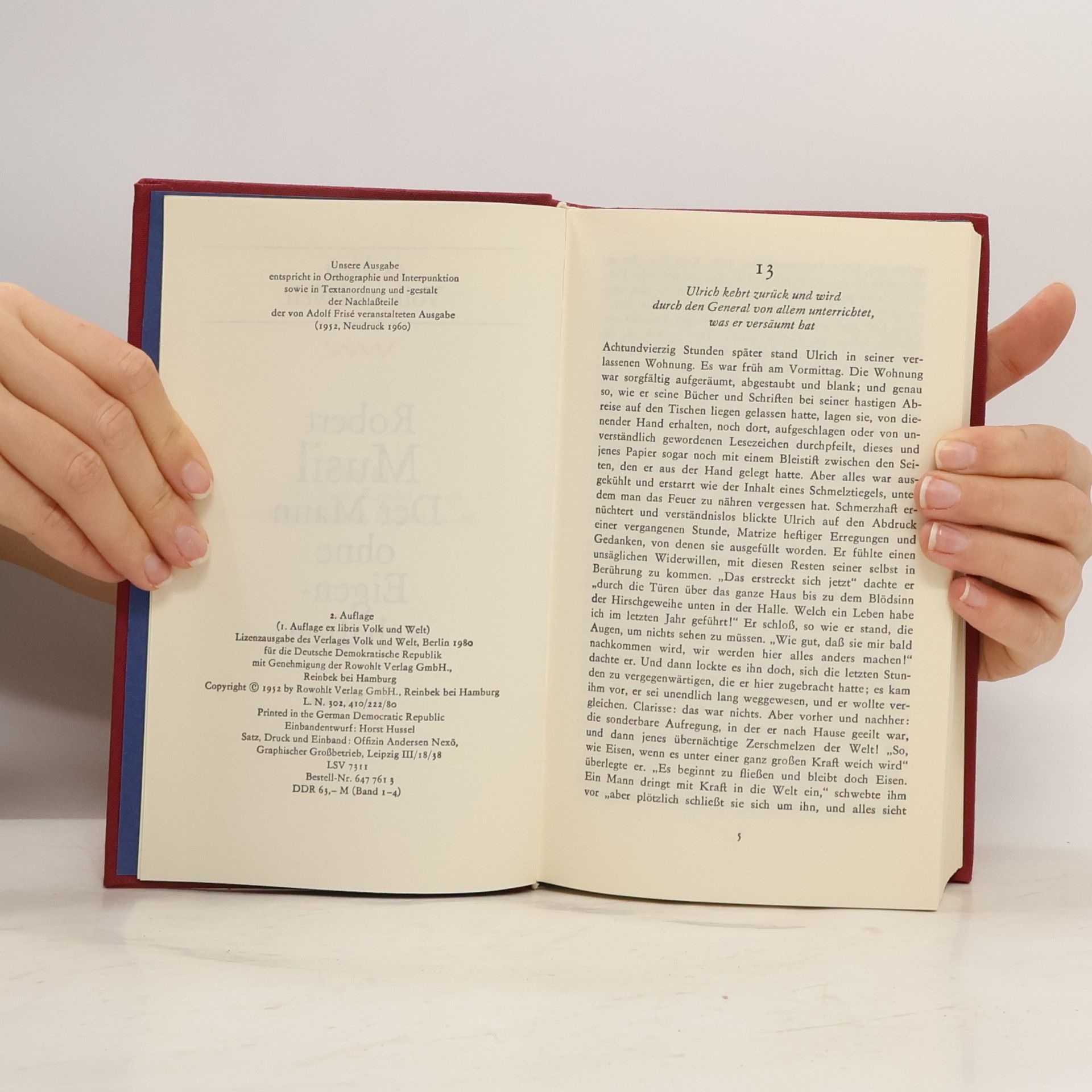Robert Musil Der Mann ohne Eigenschaften III.
