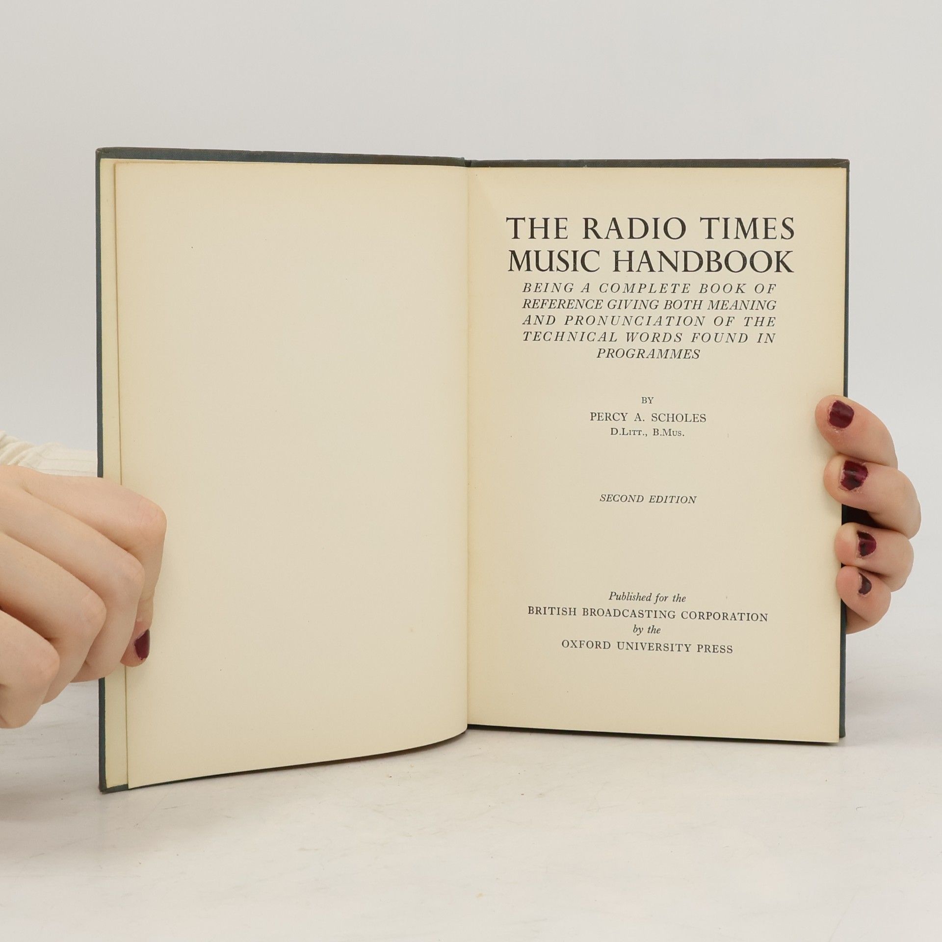 Percy A. Scholes The Radio Times Music Handbook