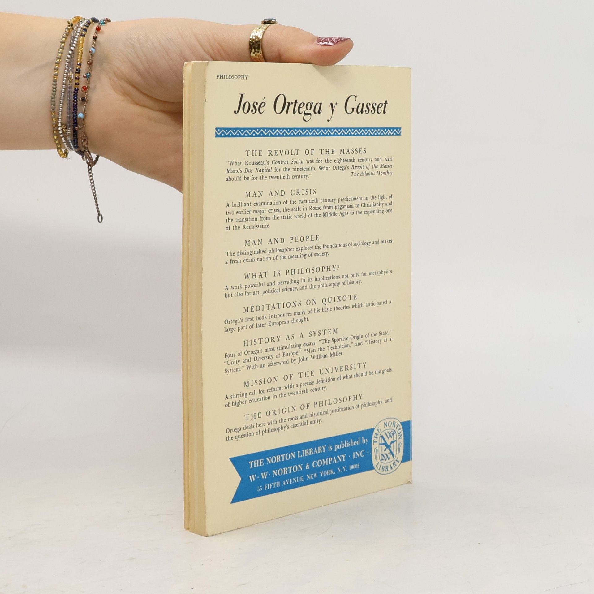 José Ortega y Gasset The Origin of Philosophy