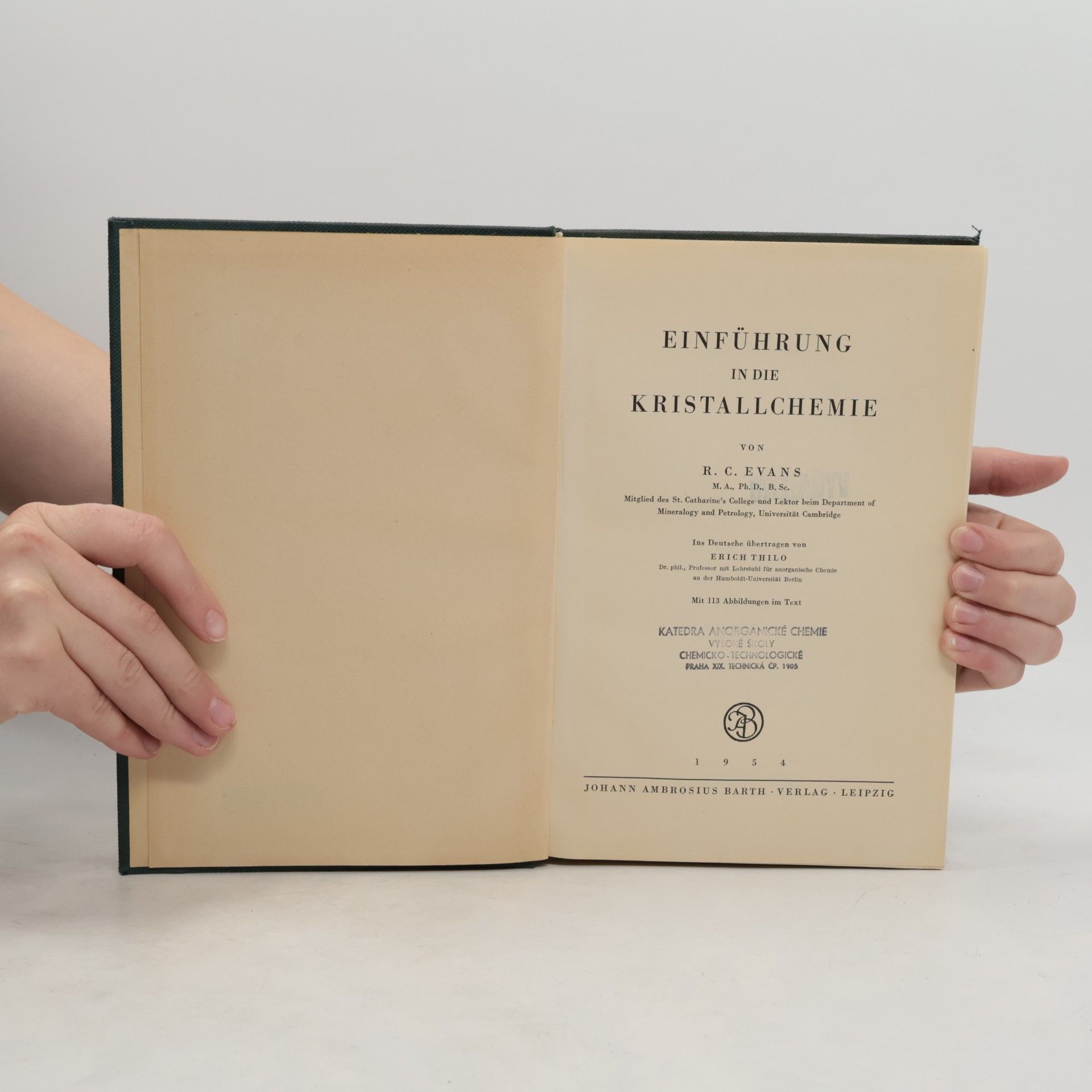 R. C. Evans Einführung in die Kristallchemie