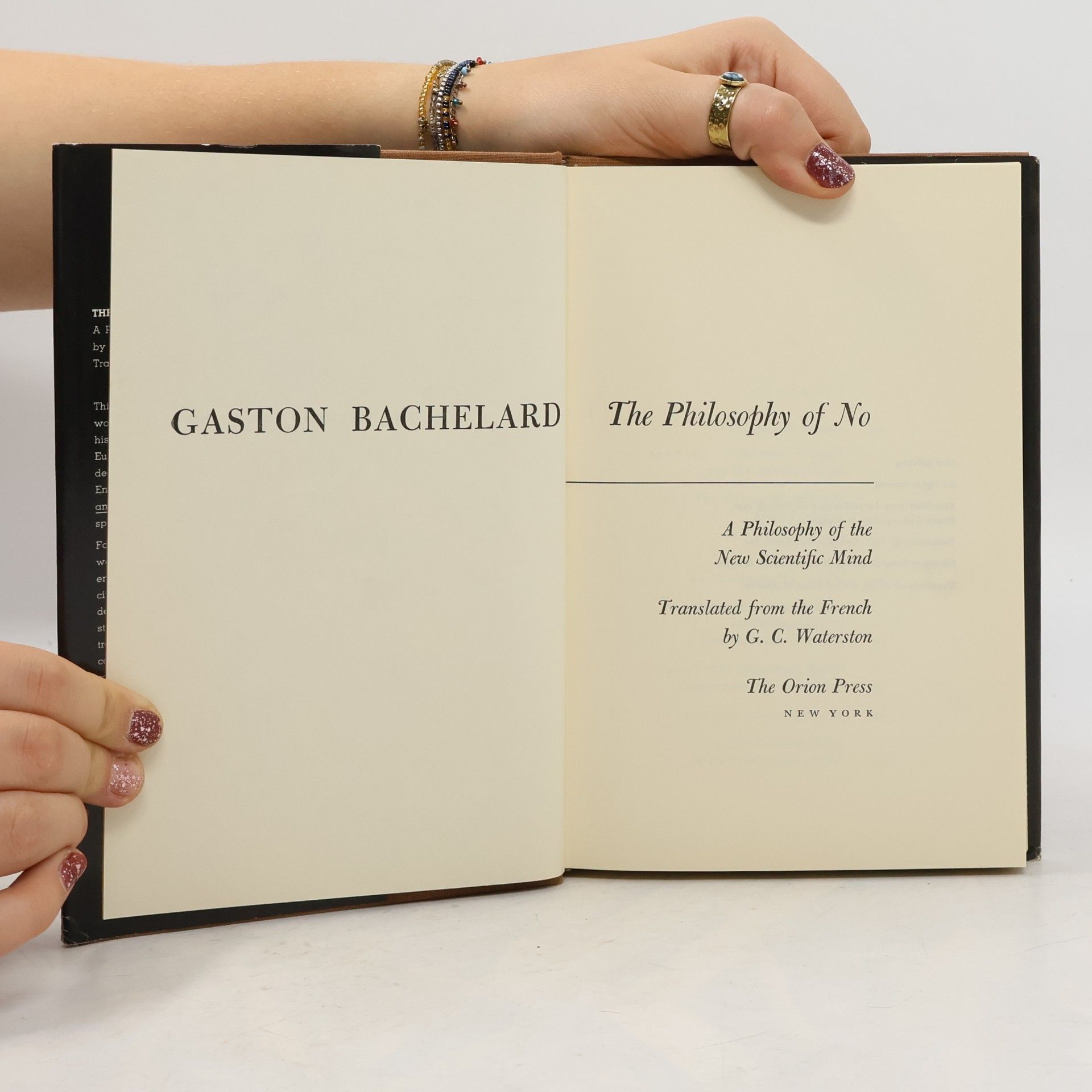 Gaston Bachelard The Philosophy of No