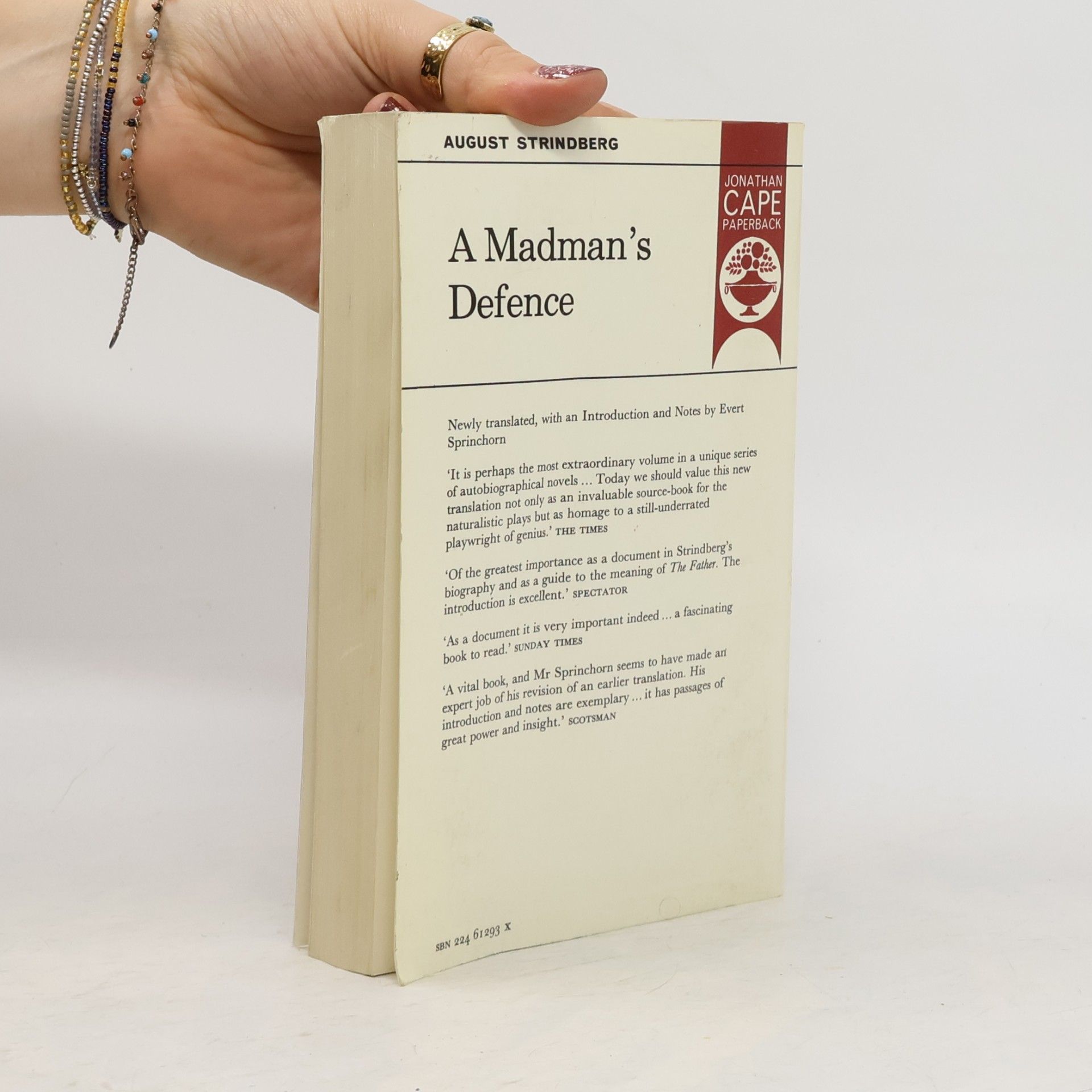 August Strindberg A Madman's Defence