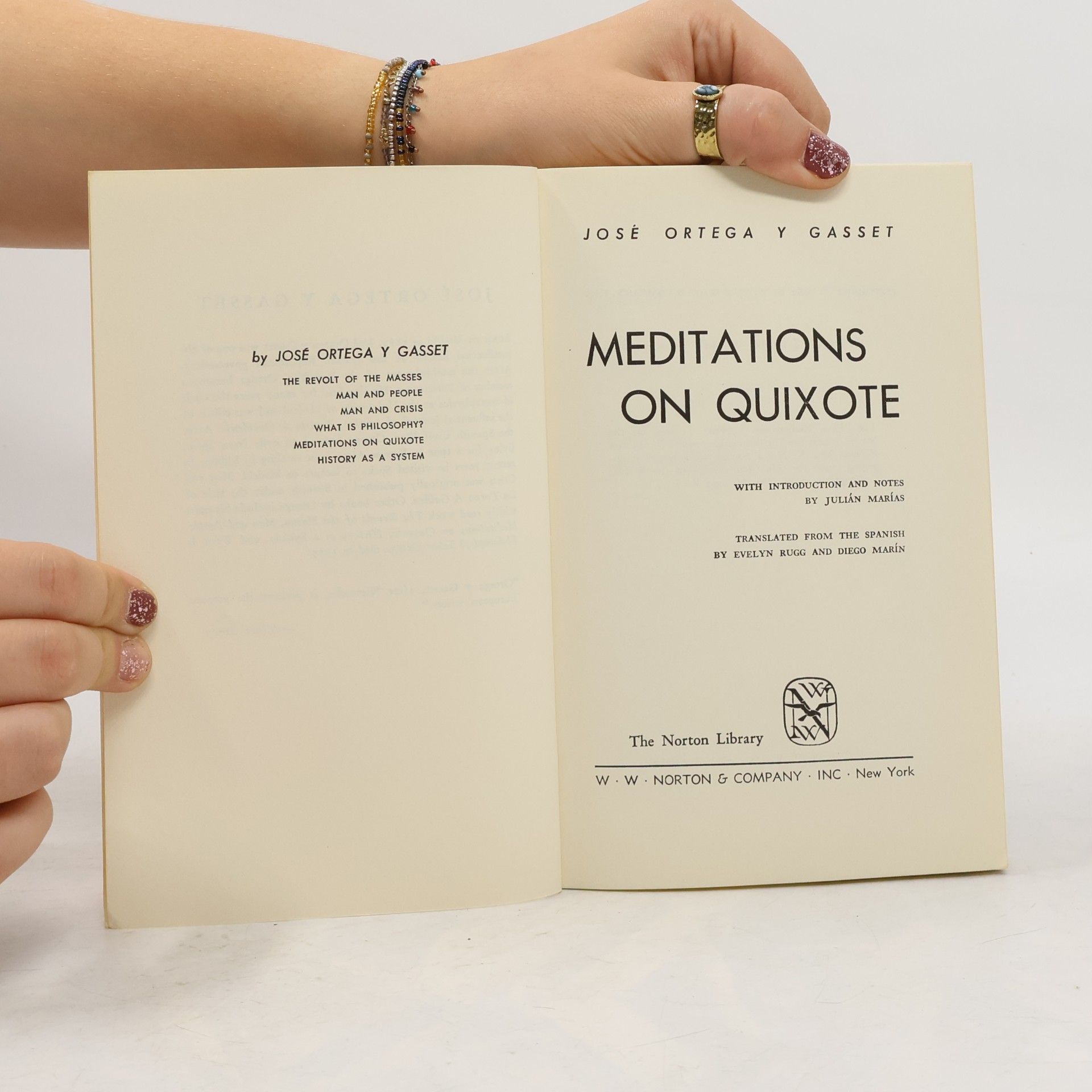 José Ortega y Gasset Meditations on Quixote