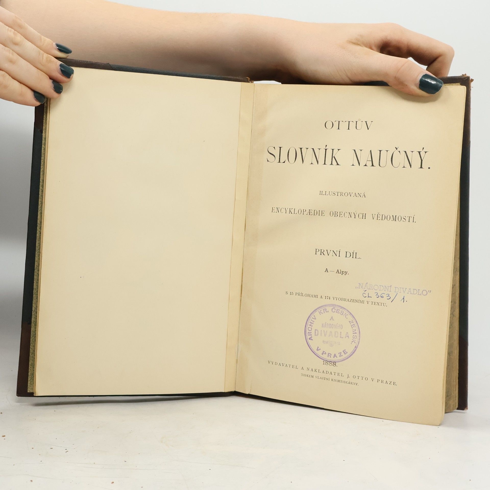 Autorenkollektiv Ottův slovník naučný. Díl I. A - Alpy.