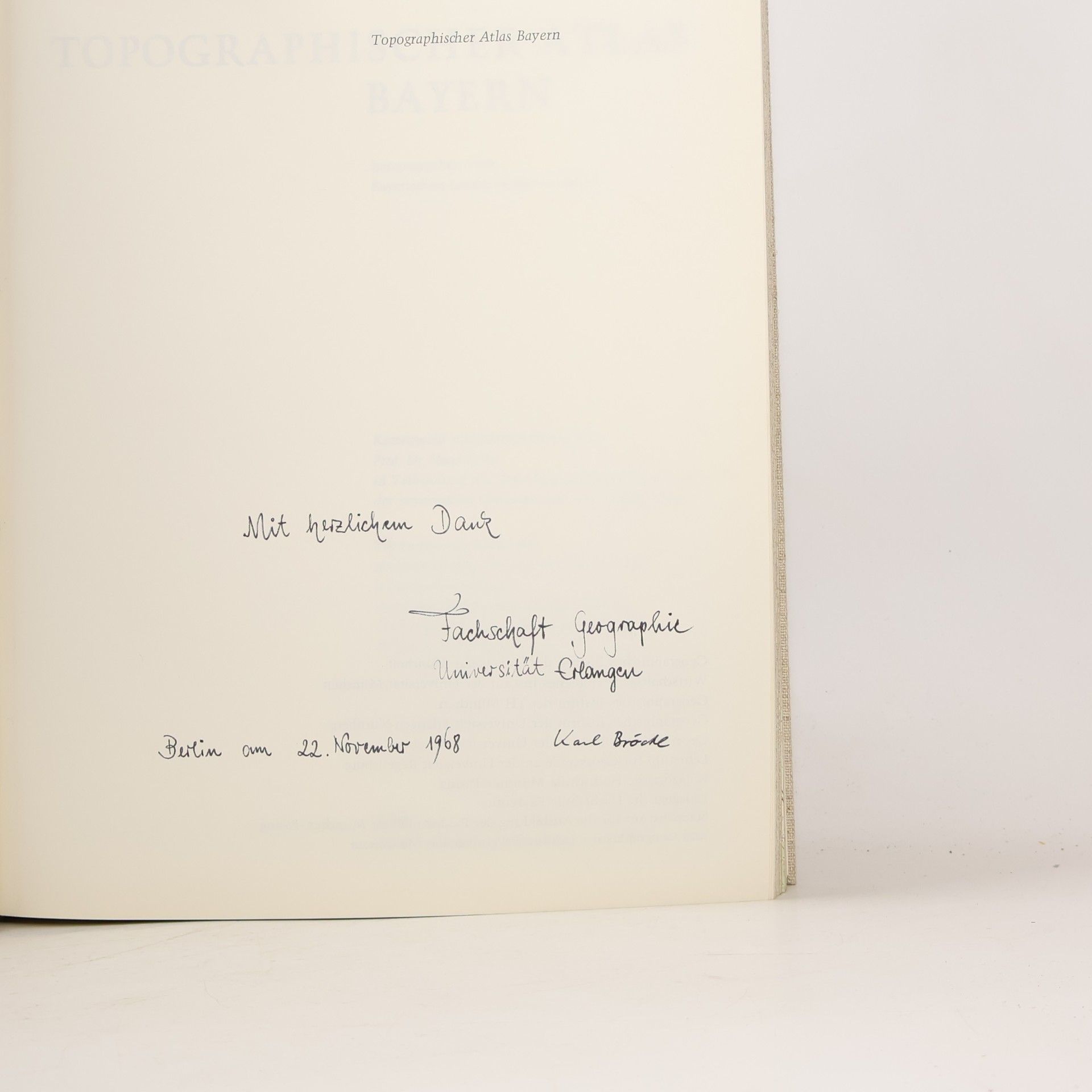 Hans Fehn Topographischer Atlas Bayern