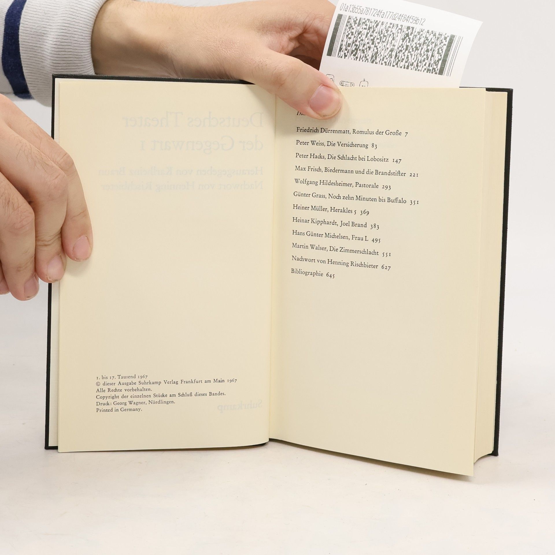 Autores varios Deutsches Theater der Gegenwart I