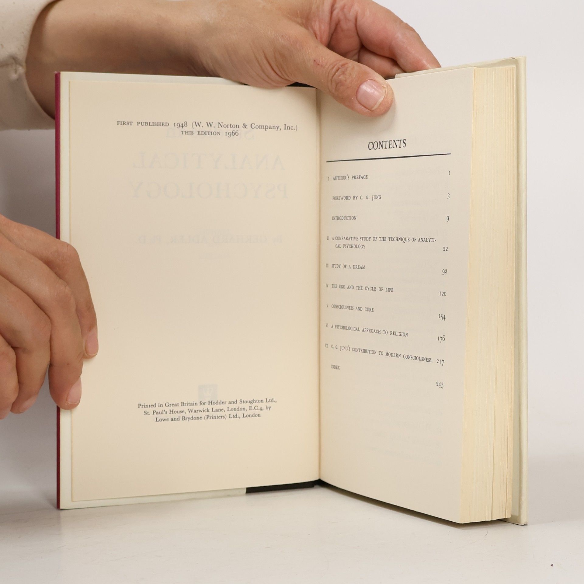 Gerhard Adler Studies in analytical psychology