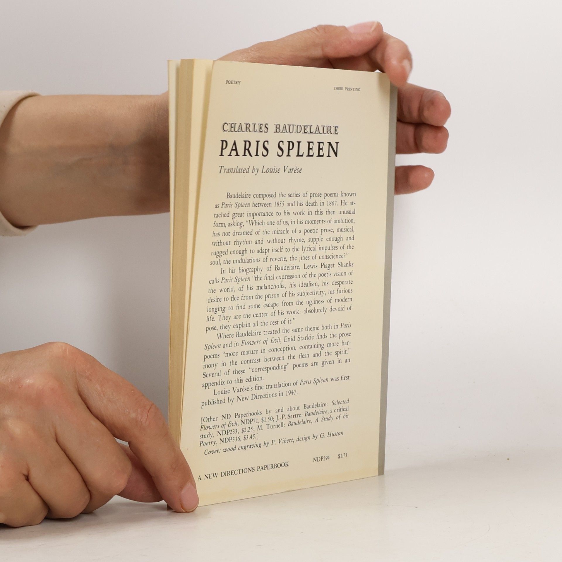 Charles Baudelaire Paris Spleen