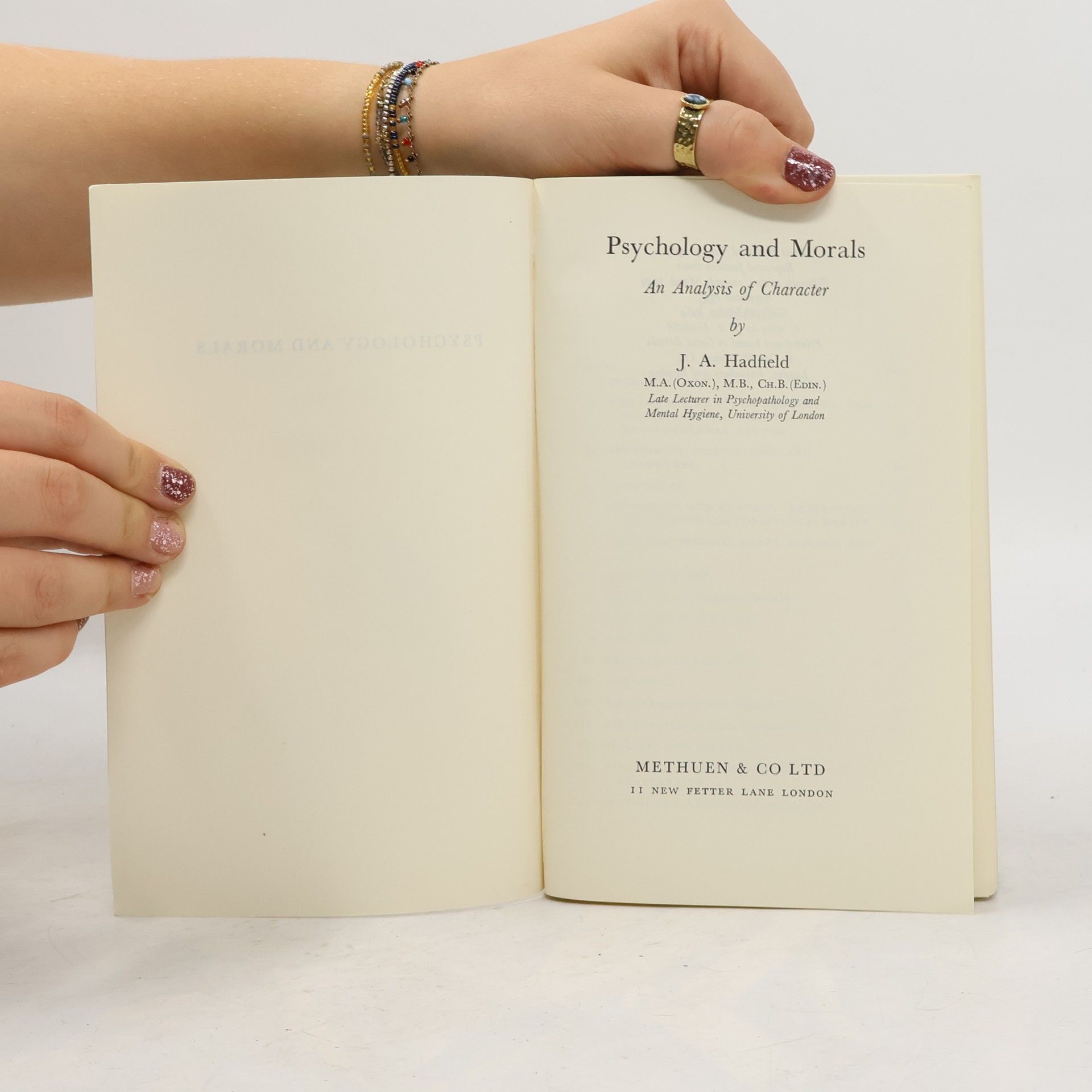 James A. Hadfield Psychology and Morals