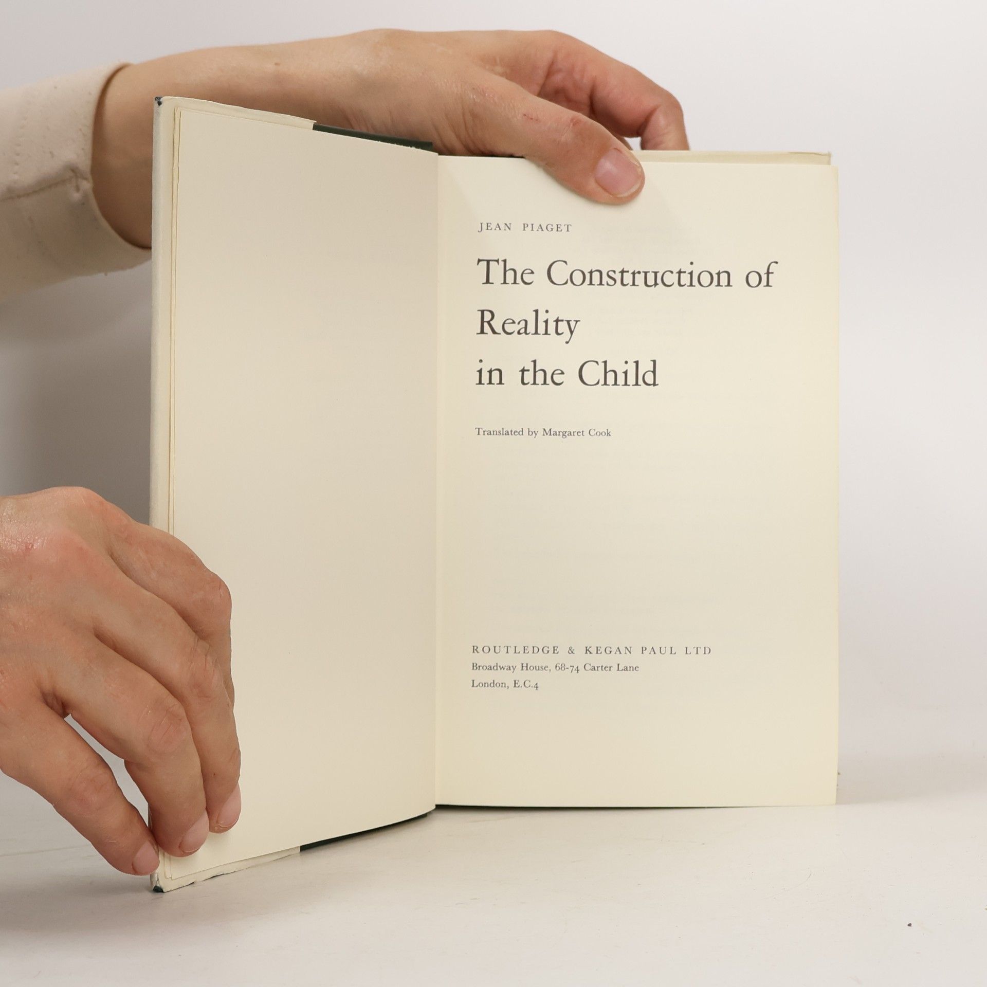 Jean Piaget The Construction of Reality in the Child