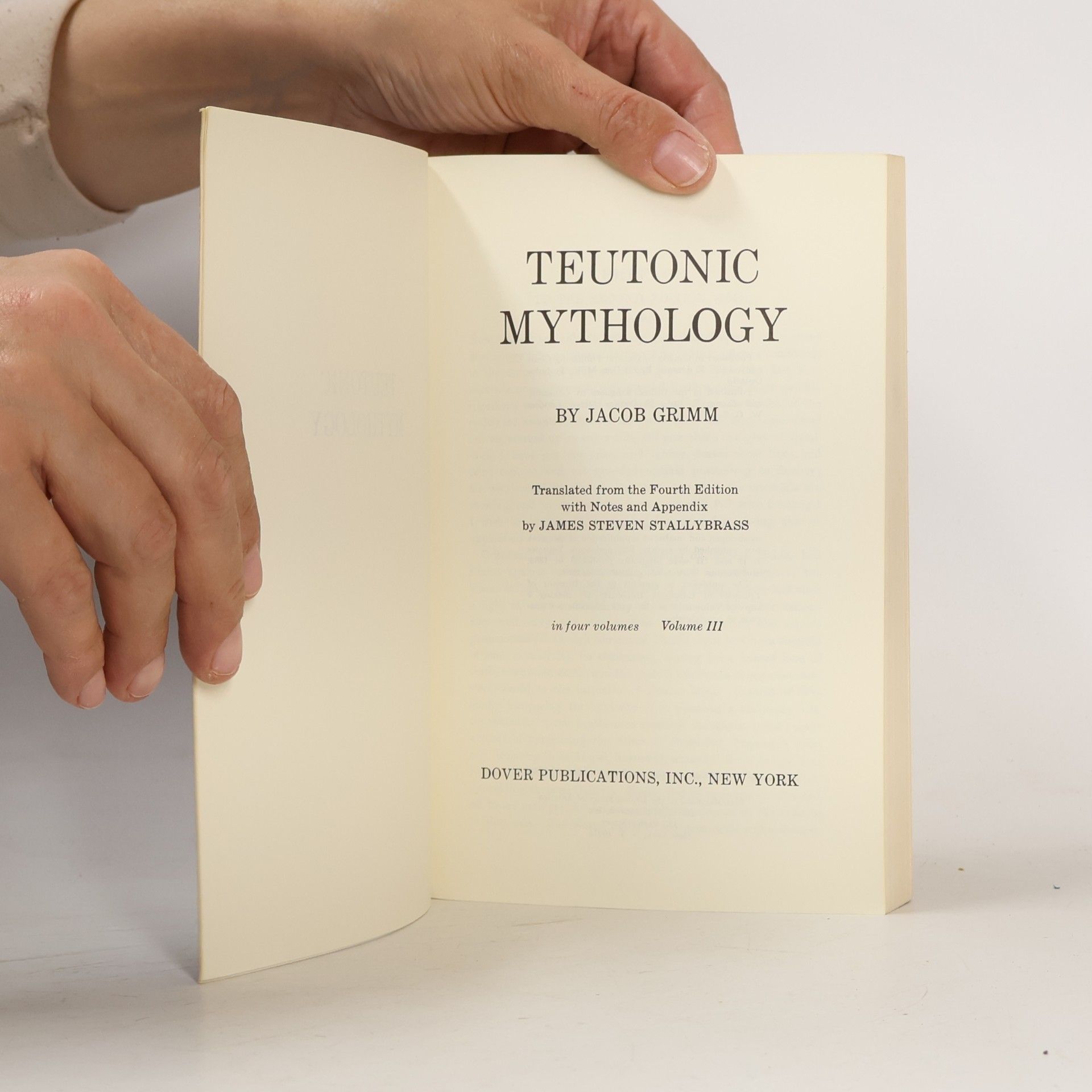 Jacob Grimm Teutonic Mythology, Volume 3