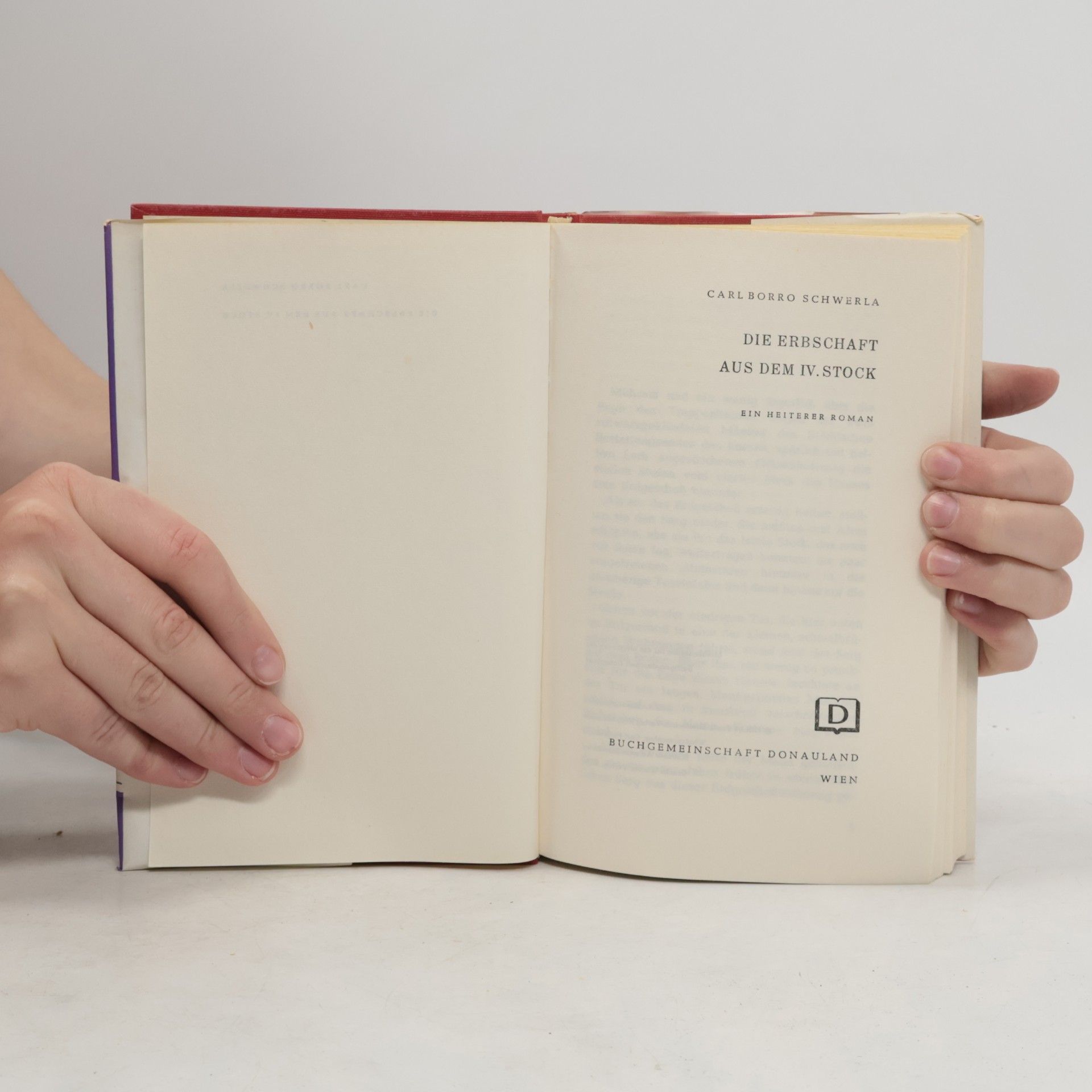 Carl Borro Schwerla Die Erbschaft aus dem 4. Stock