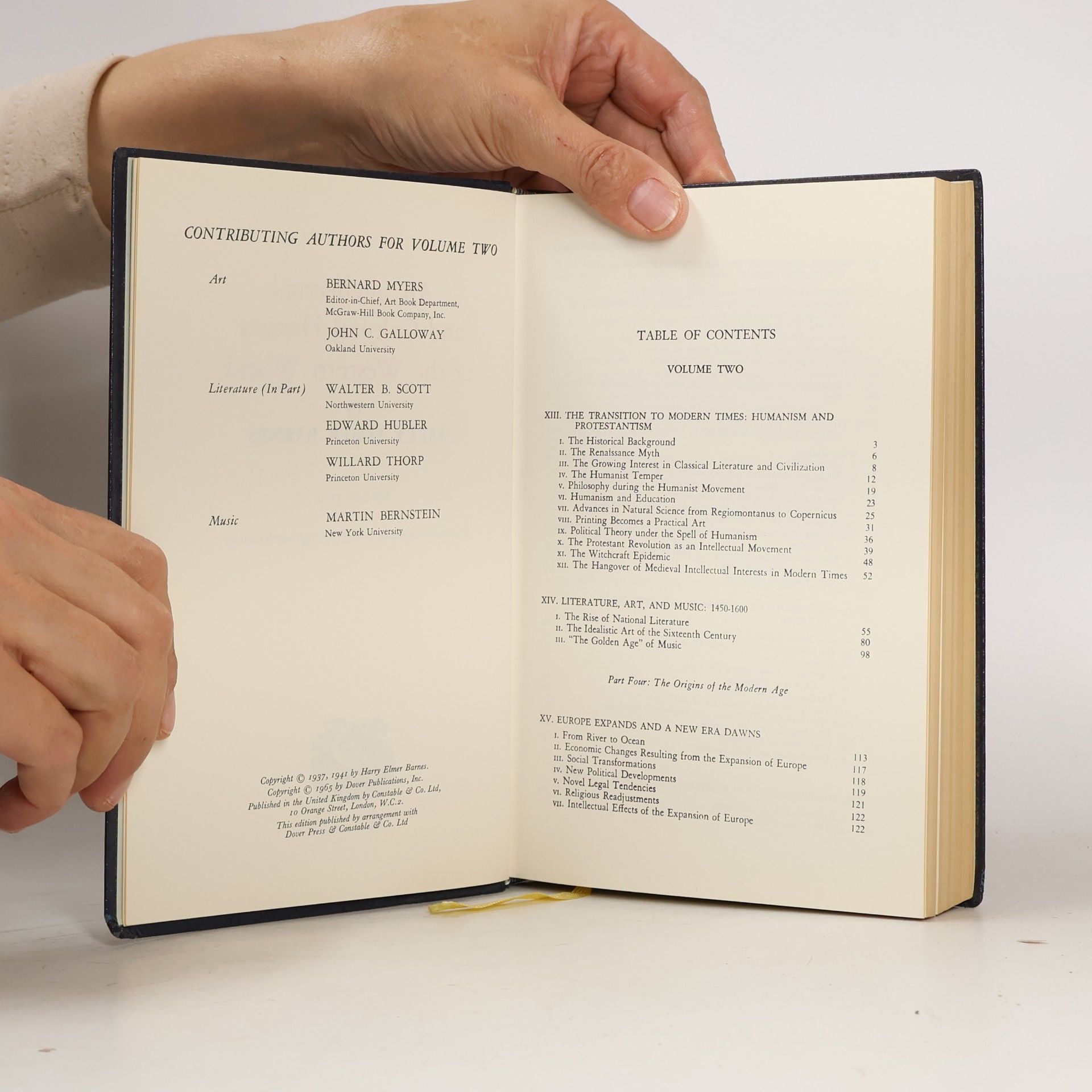 Harry Elmer Barnes An intellectual and cultural history of the Western world II.