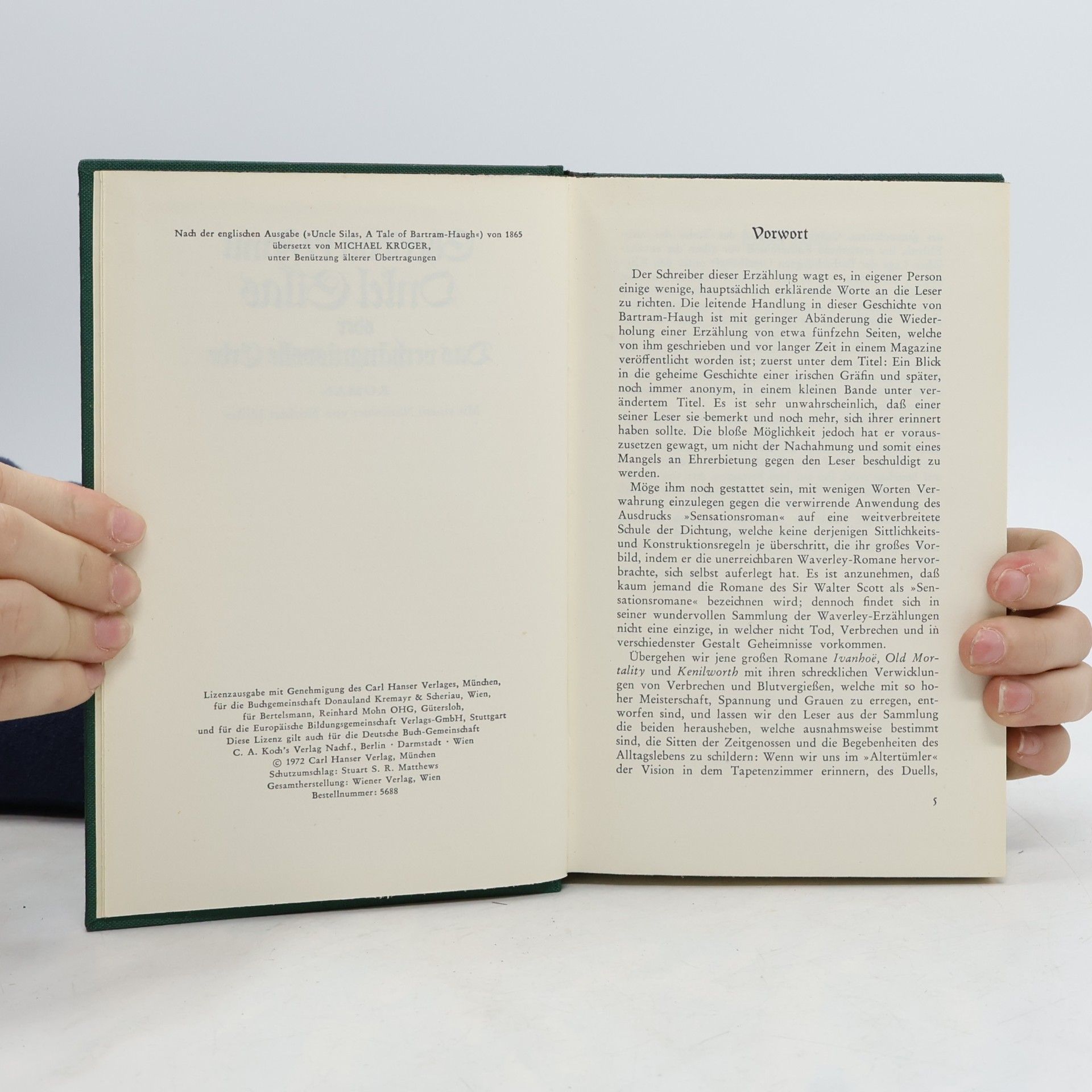 Joseph Sheridan Le Fanu Onkel Silas oder Das verhängnisvolle Erbe