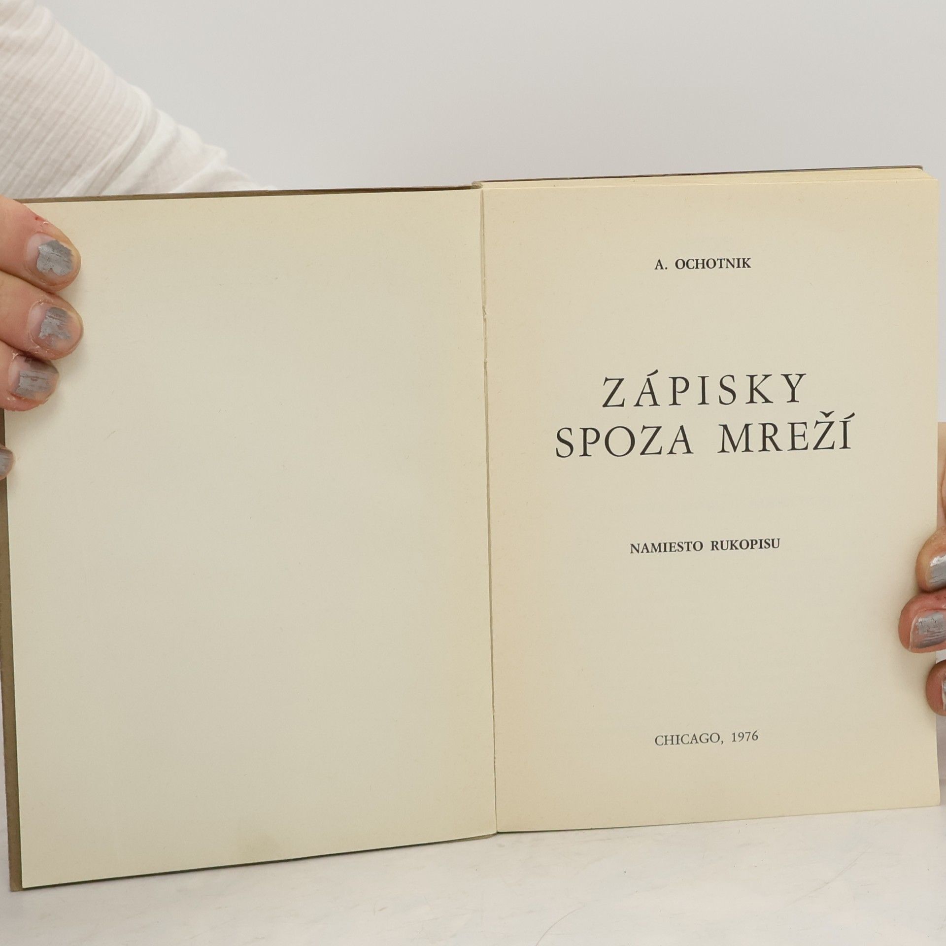 A. Ochotník Zápisky spoza mreží