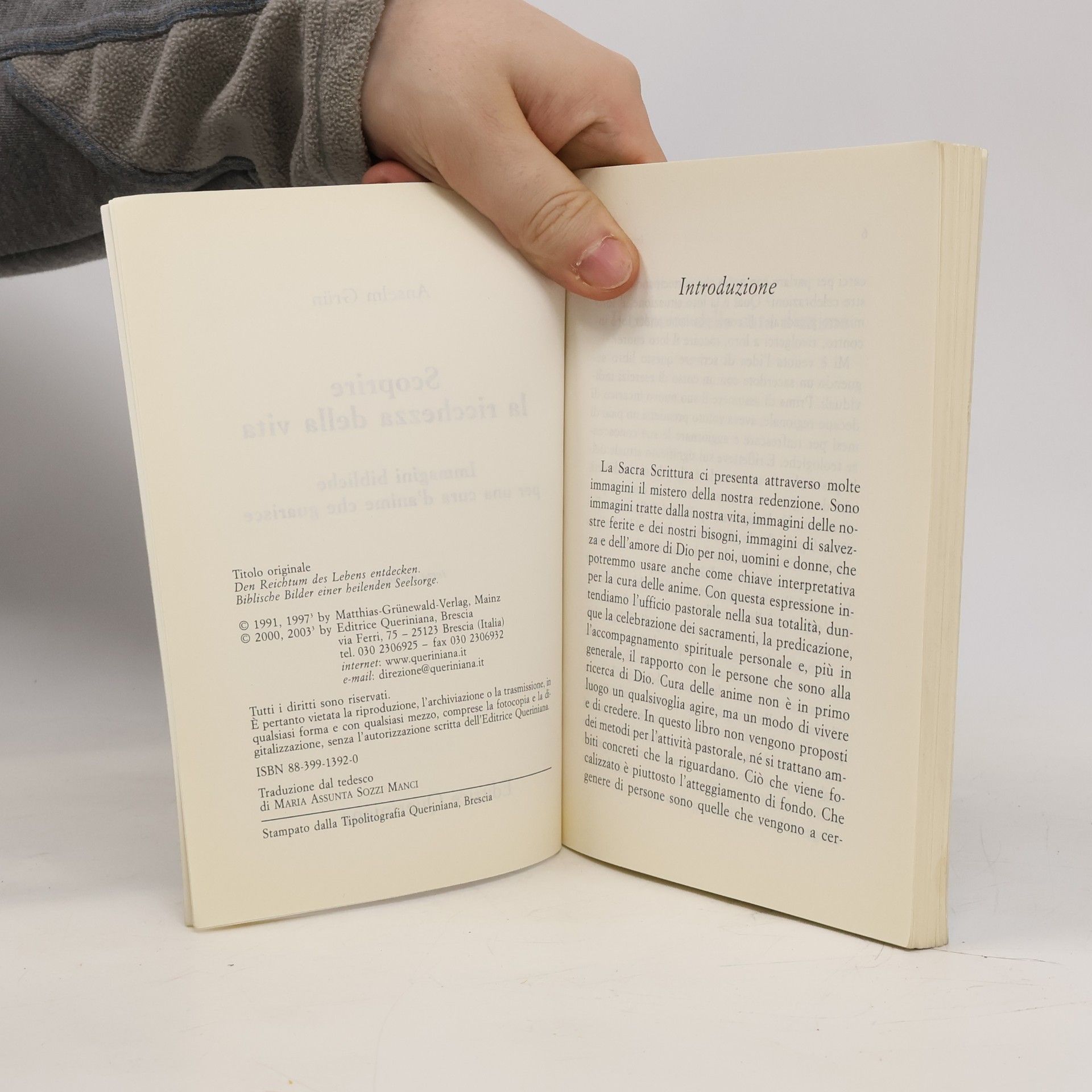 Anselm Grün Spiritualità: Scoprire la ricchezza della vita. Immagini bibliche per una cura d'anime che guarisce