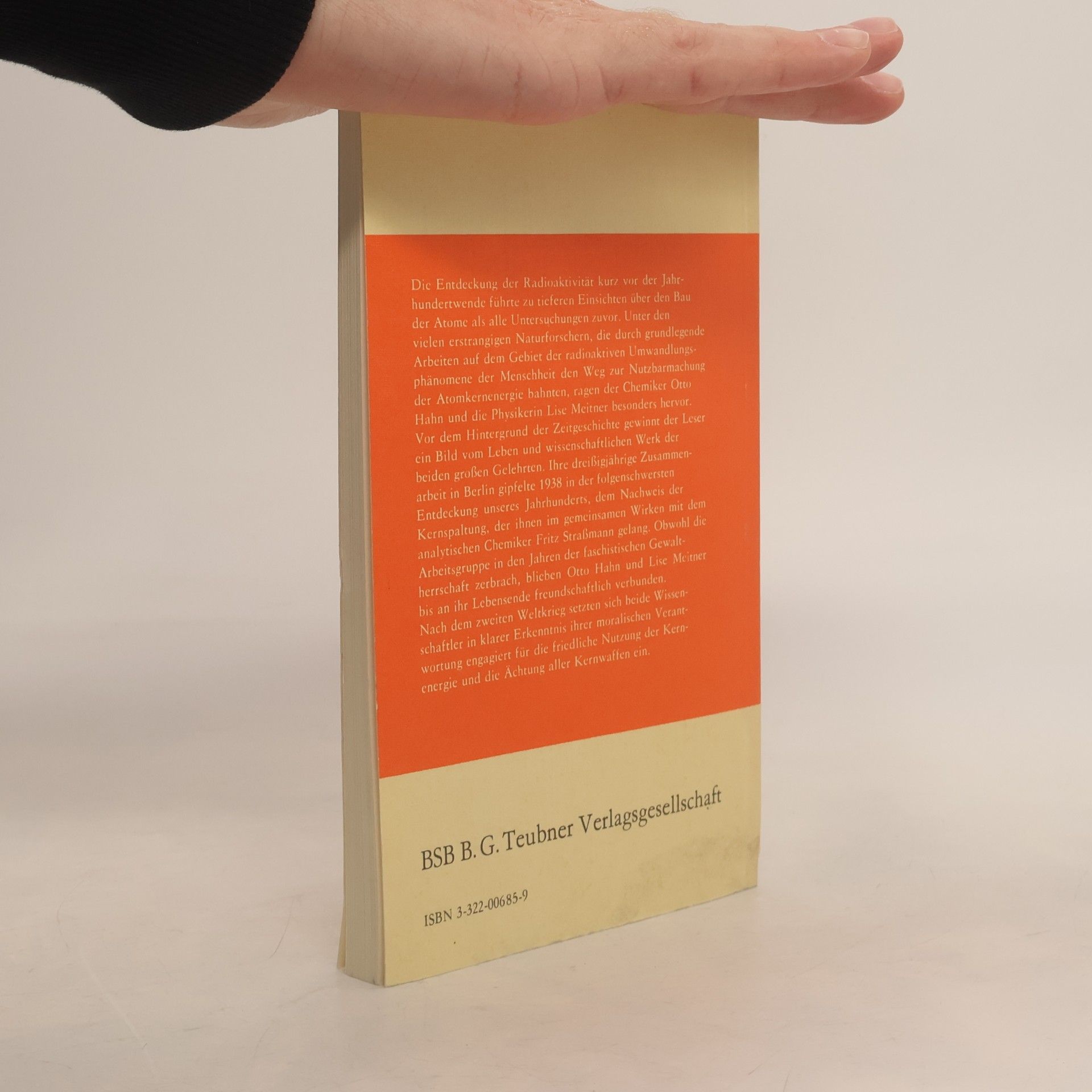 Werner Stolz Otto Hahn, Lise Meitner