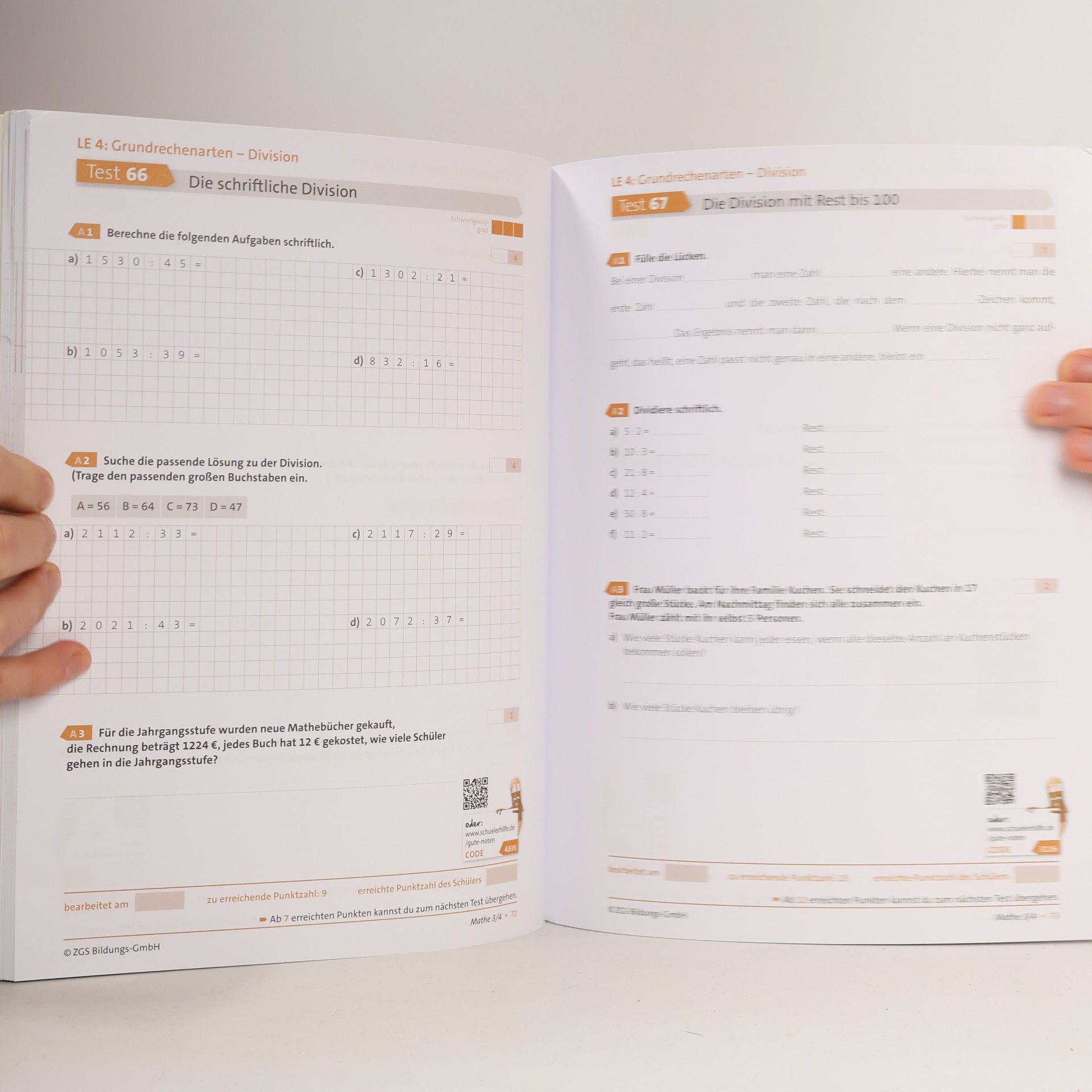 Autorenkollektiv Testbuch Mathematik 3.-4. Klasse