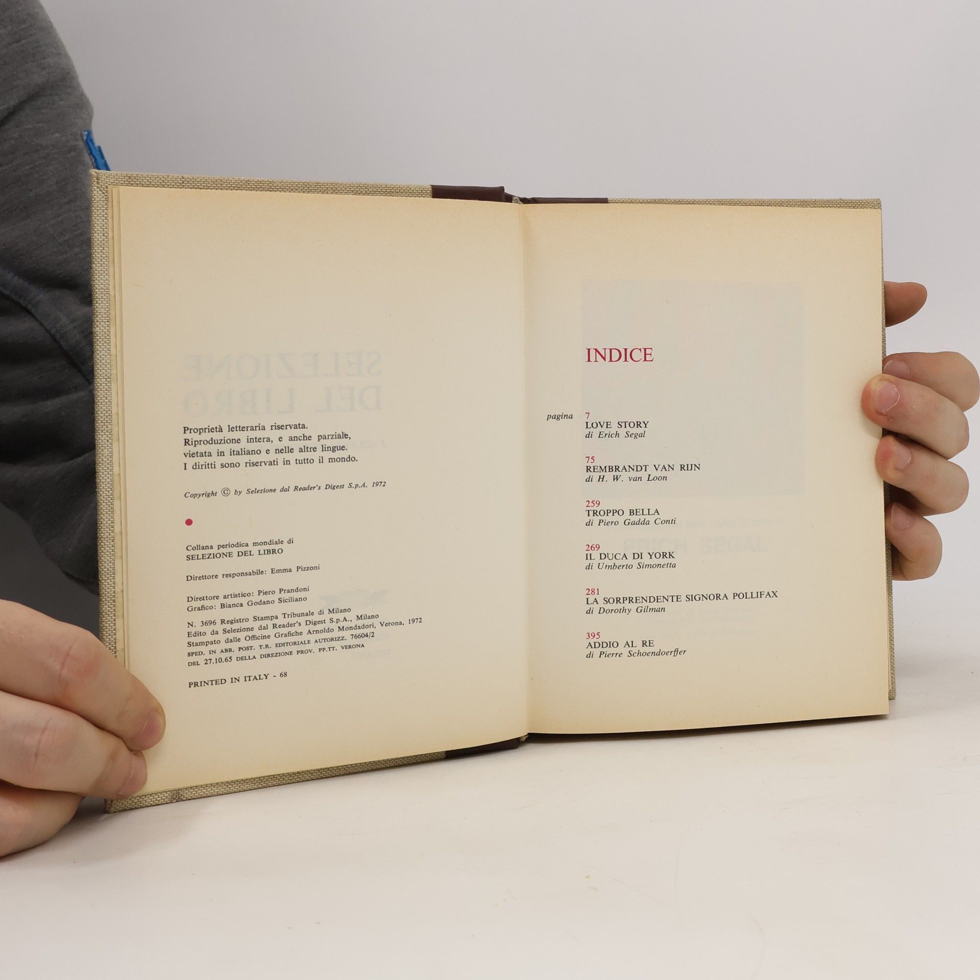 Erich Segal Selezione del Libro
