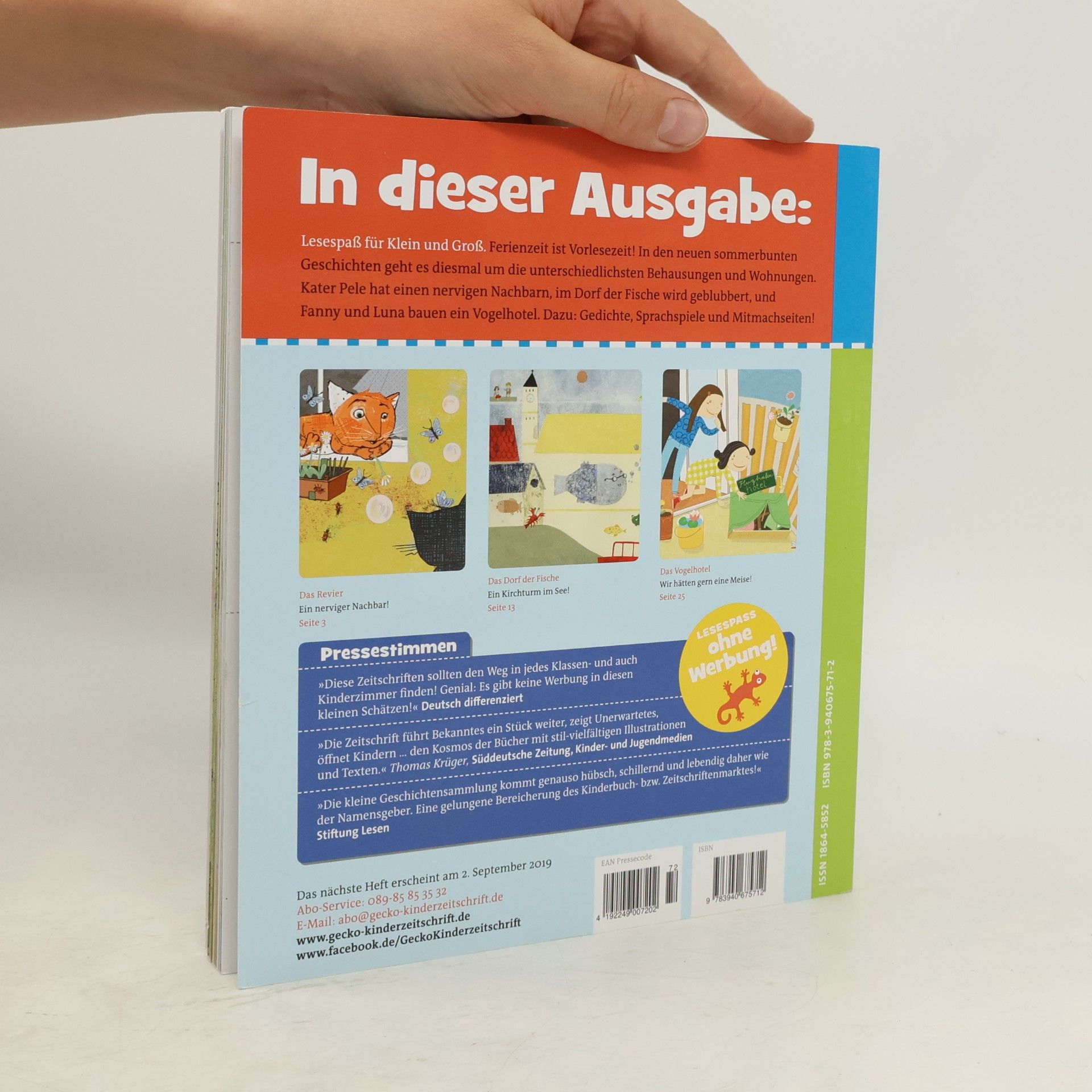 Bernhard Hagemann Gecko Kinderzeitschrift Band 72