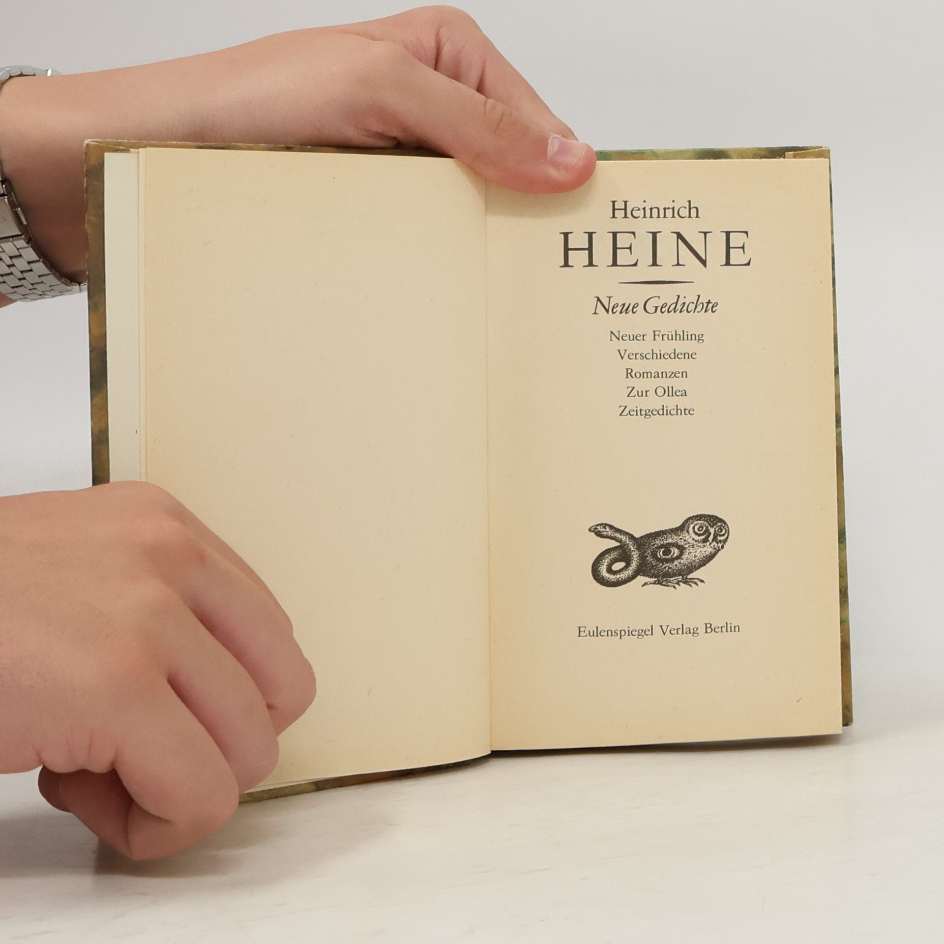 Heinrich Heine Neue Gedichte
