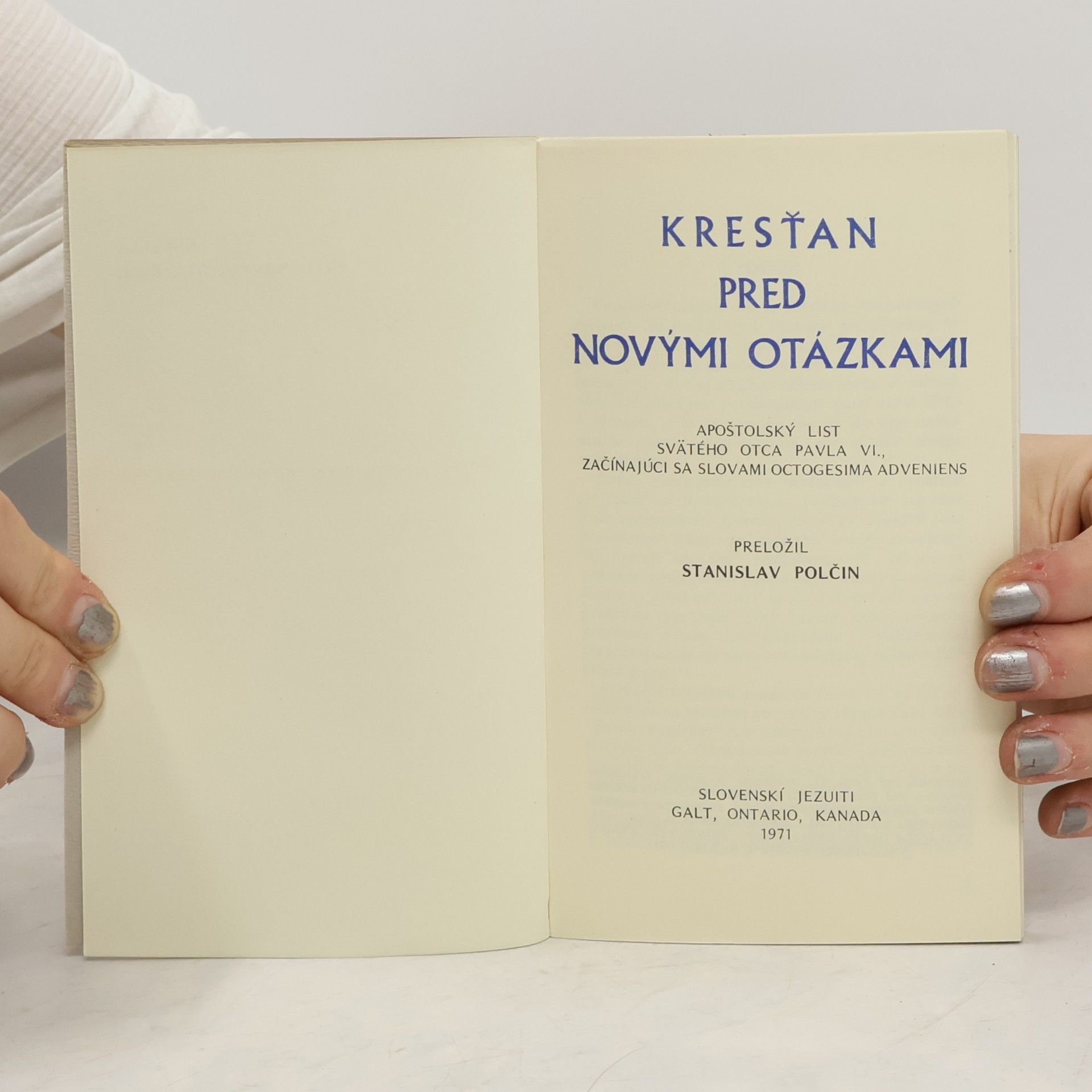 Stanislav Polčin Kresťan pred novými otázkami