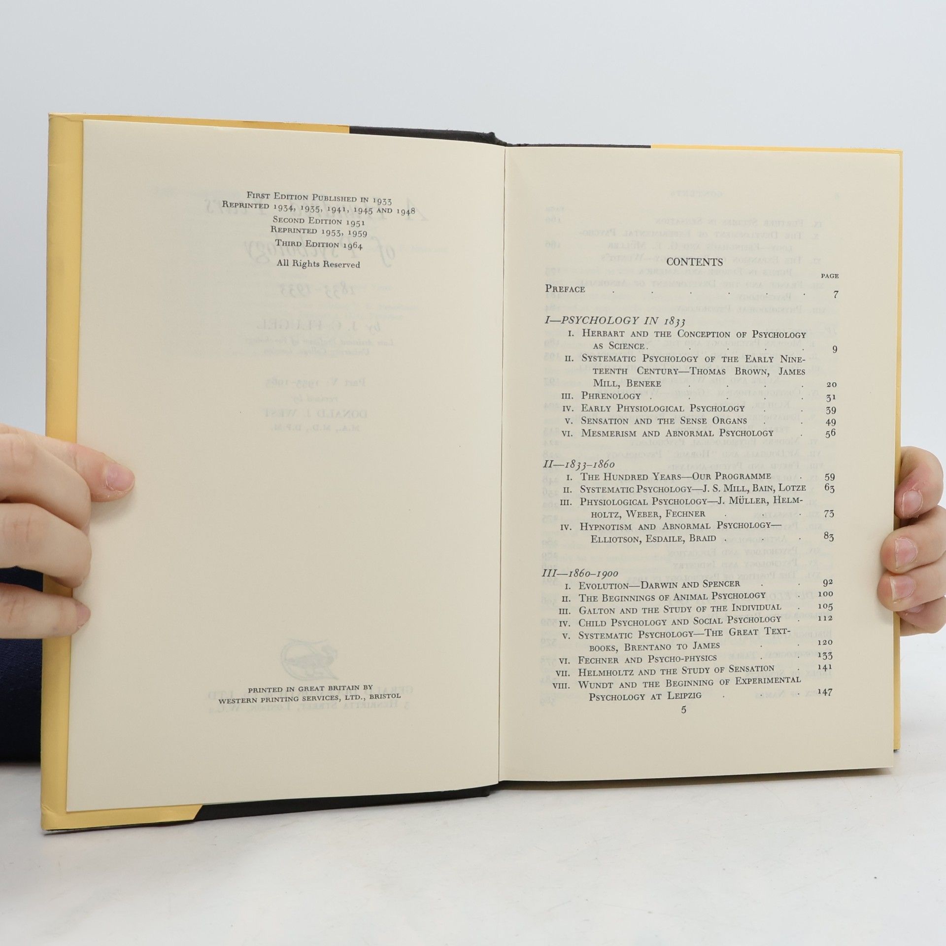 Flugel A Hundred Years of Psychology