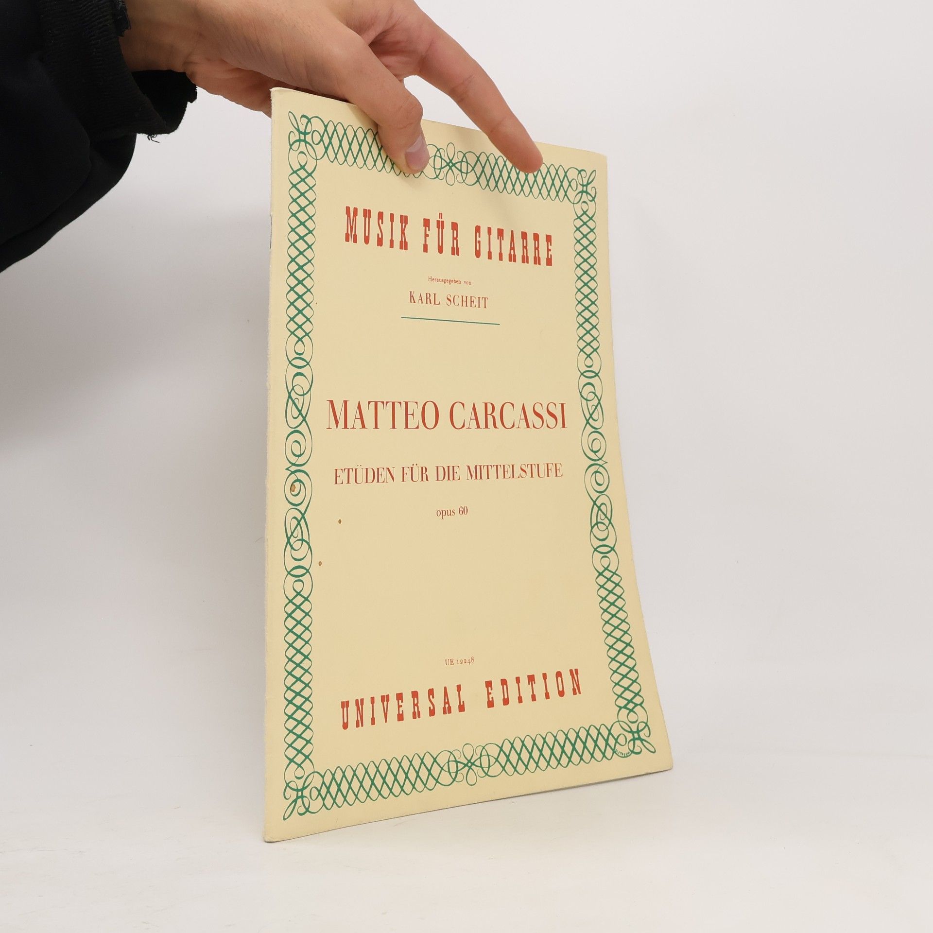 Matteo Carcassi Etüden für die Mittelstufe