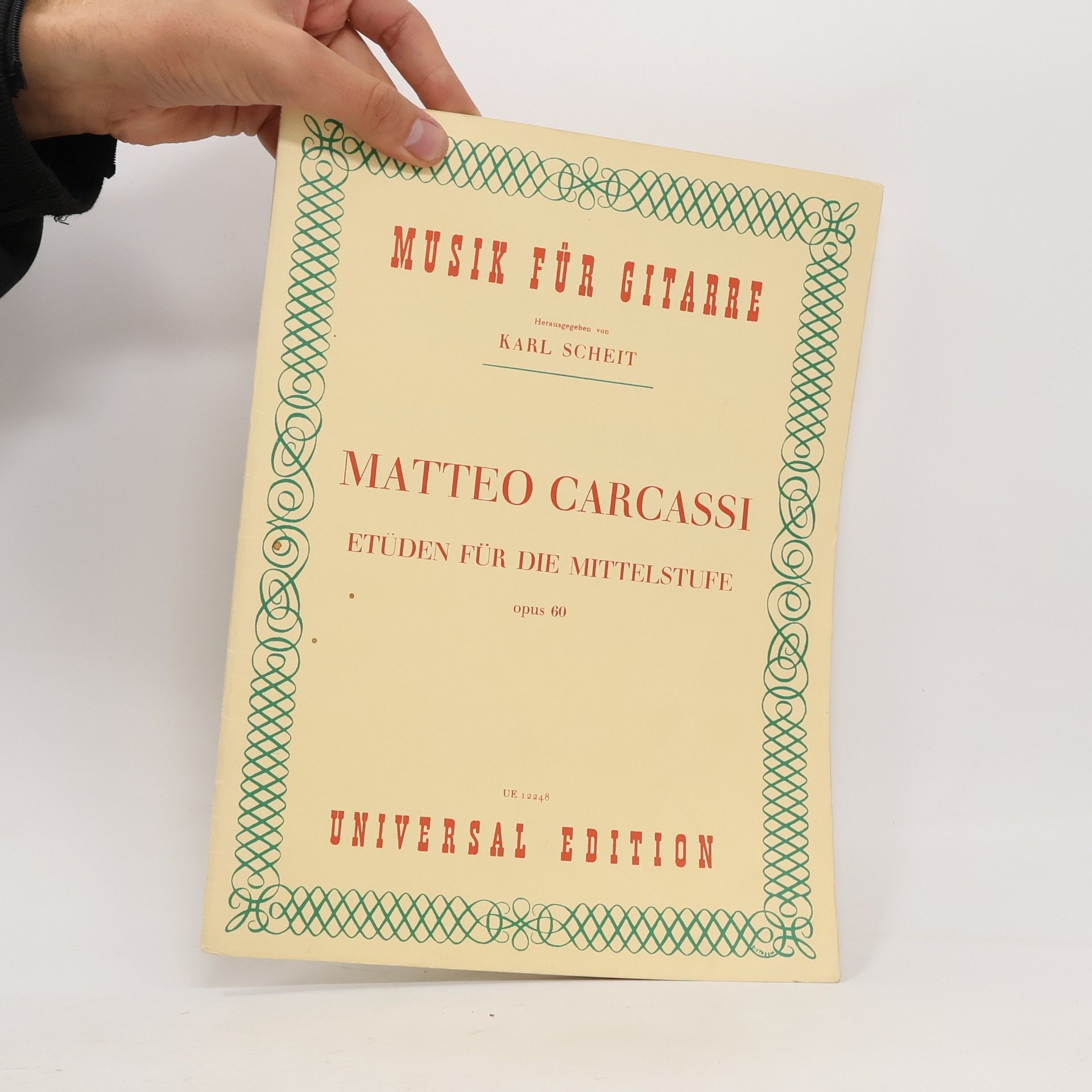 Matteo Carcassi Etüden für die Mittelstufe