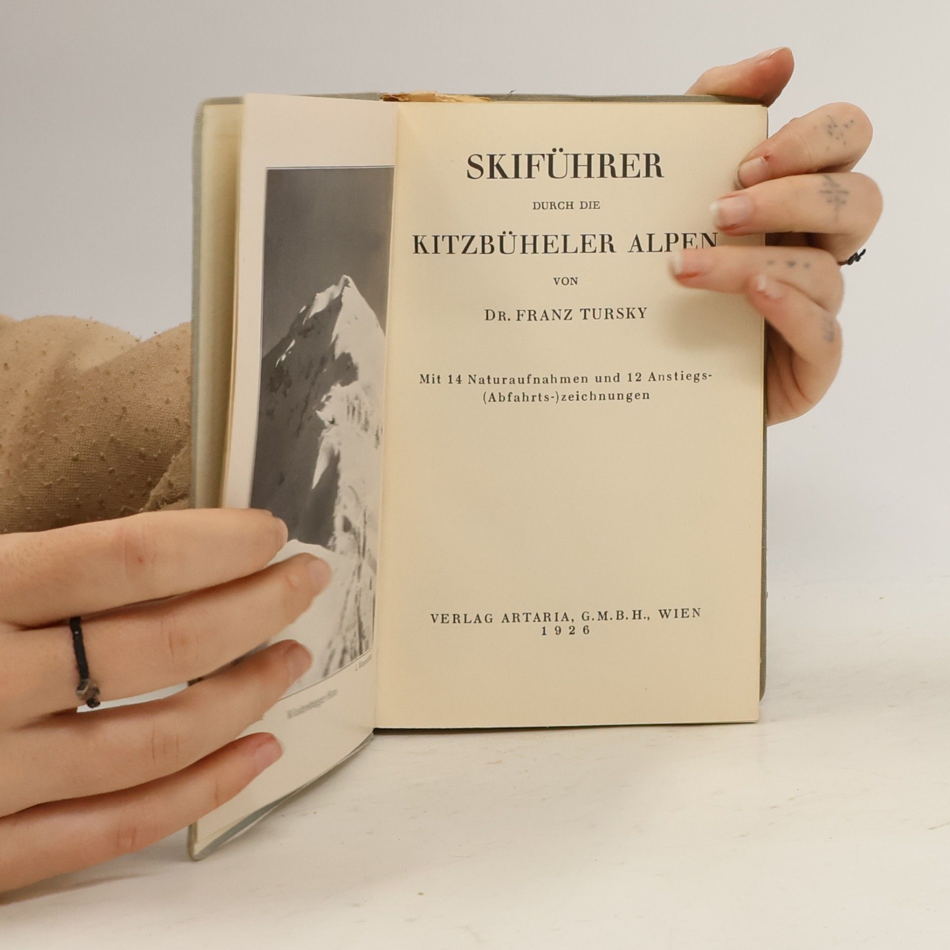 Franz Tursky Skiführer dirch die Kitzbüheler Alpen