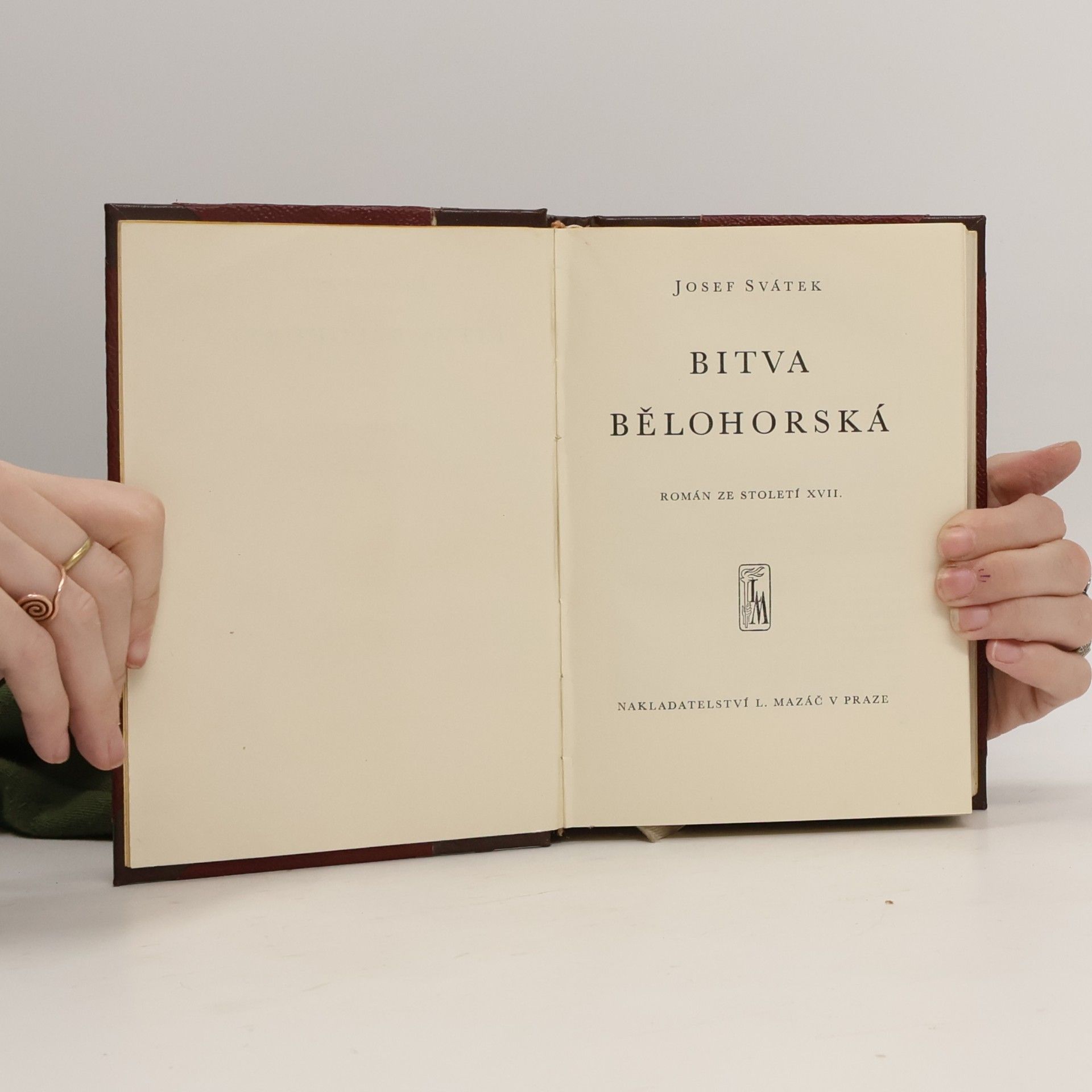 Josef Svátek Bitva bělohorská: román ze století XVII