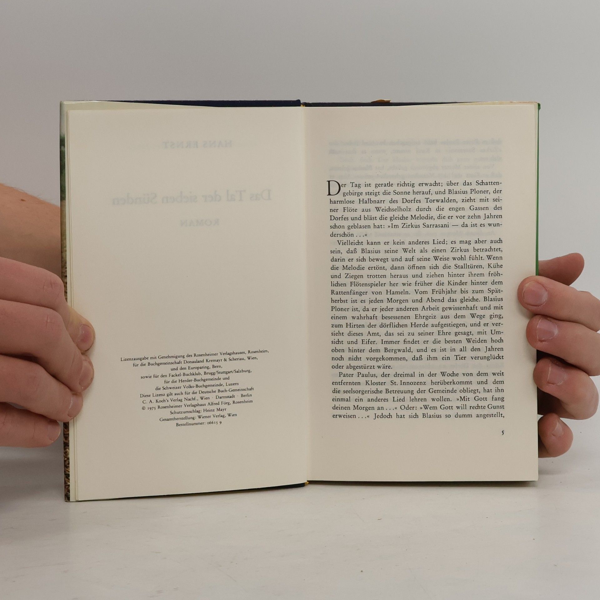 Hans Ernst Das Tal der sieben Sünden