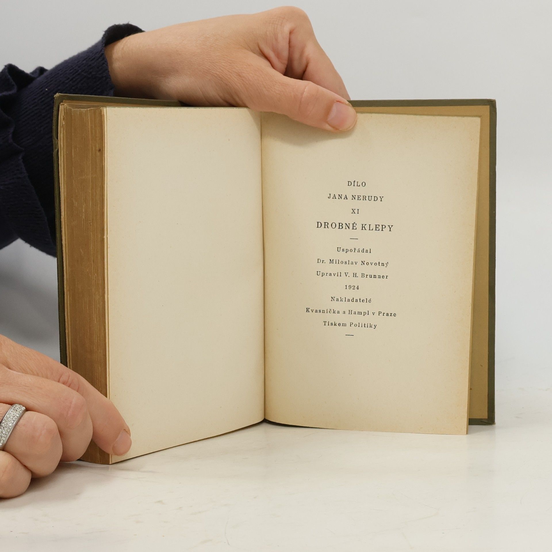 Jan Neruda Dílo Jana Nerudy XI. Drobné klepy