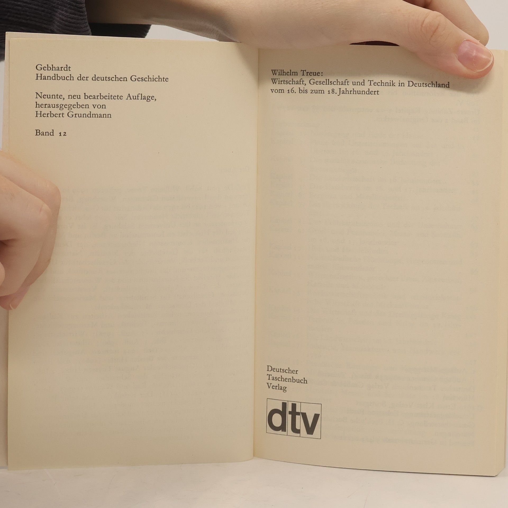 Wilhelm Treue Gebhardt Handbuch der deutschen Geschichte. Band 12