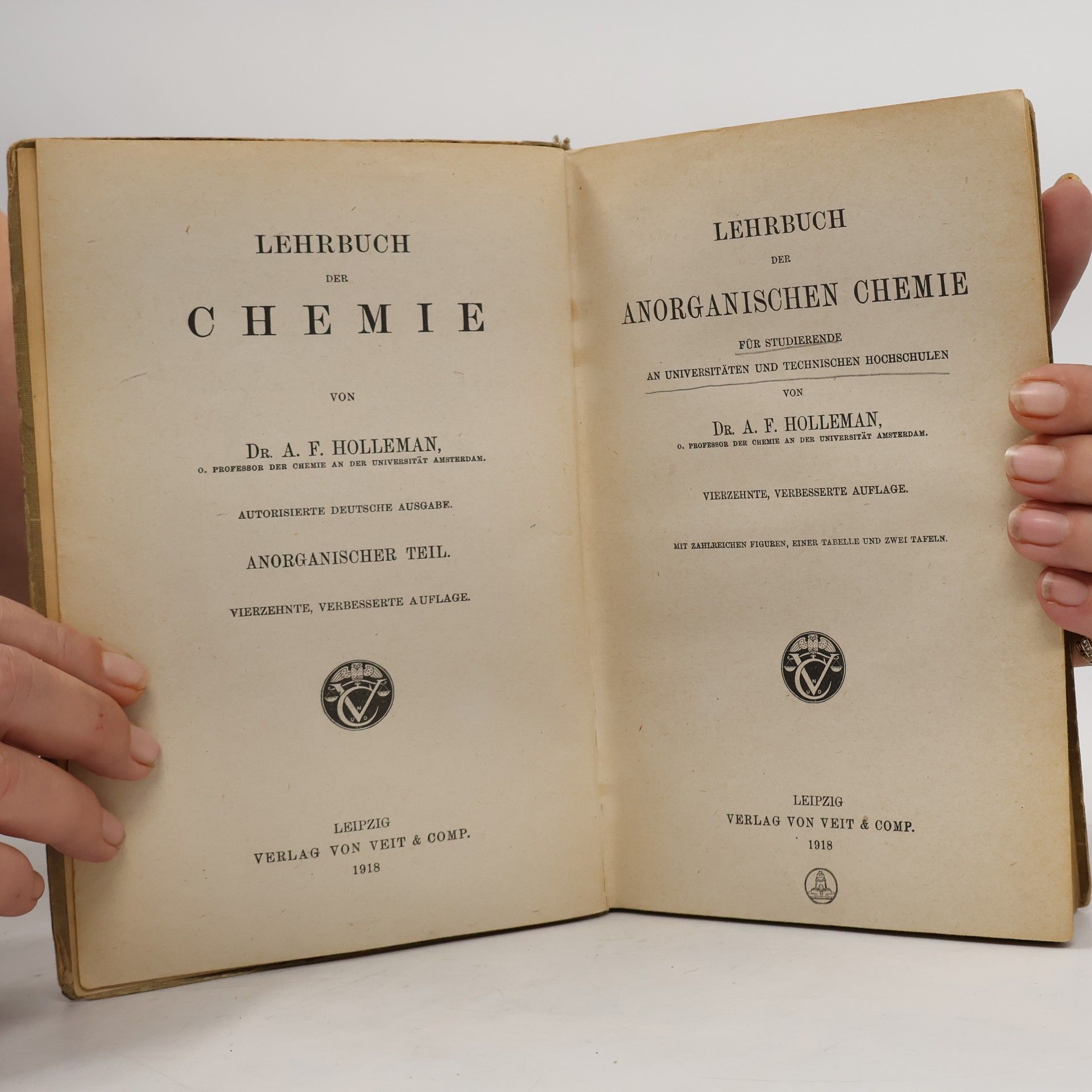 Arnold F. Holleman Lehrbuch der anorganischen Chemie
